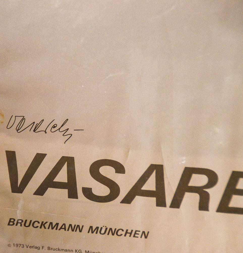 Vintage Offset Lithograph Poster on Paper After Victor Vasarely