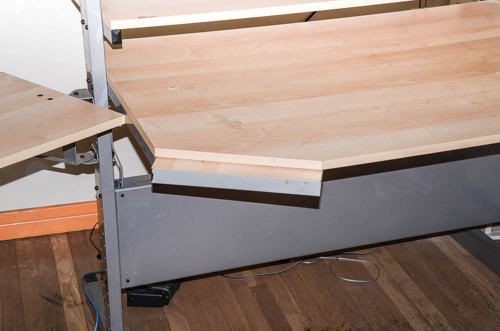 Wood And Steel Artist's Desk