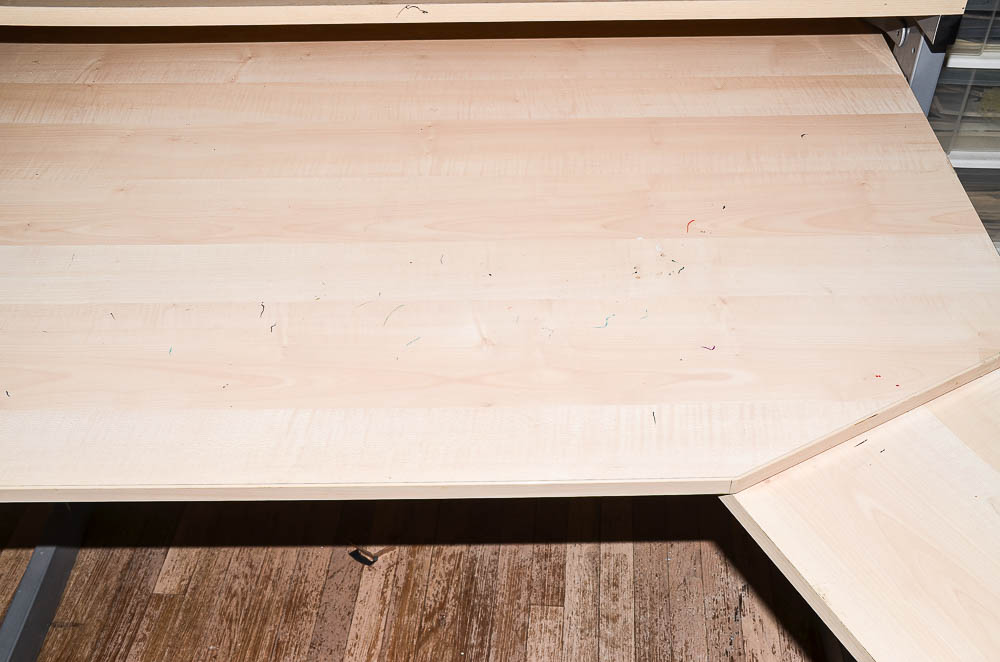 Wood And Steel Artist's Desk