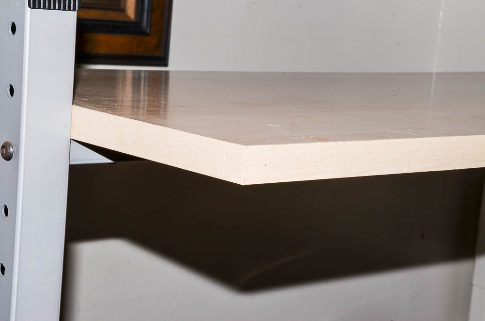 Wood And Steel Artist's Desk