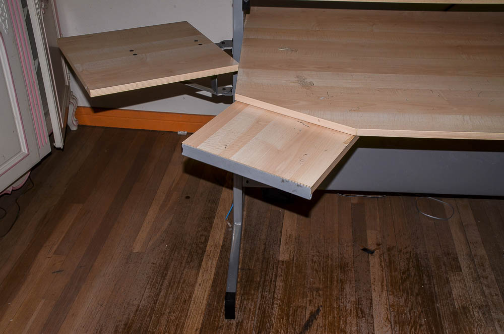 Wood And Steel Artist's Desk