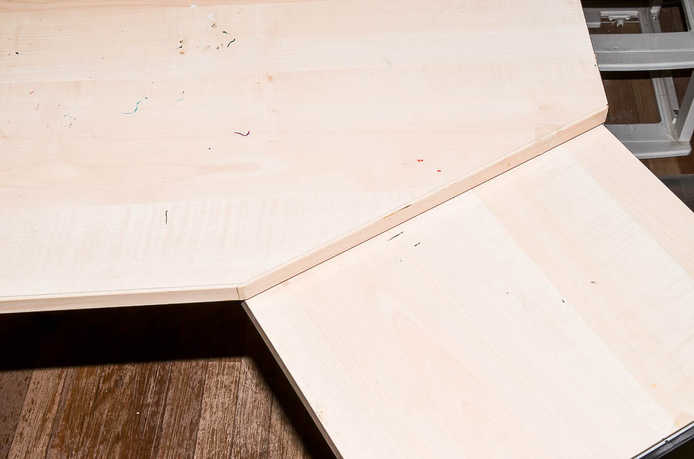 Wood And Steel Artist's Desk