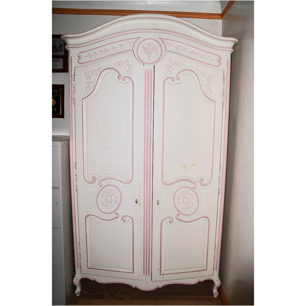 Painted Louis XV Style Provincial Armoire By Henredon