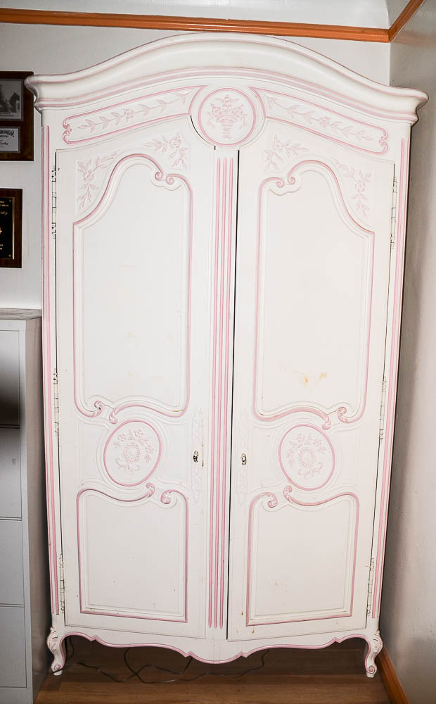Painted Louis XV Style Provincial Armoire By Henredon