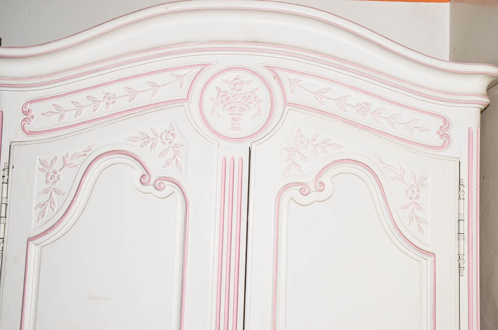 Painted Louis XV Style Provincial Armoire By Henredon