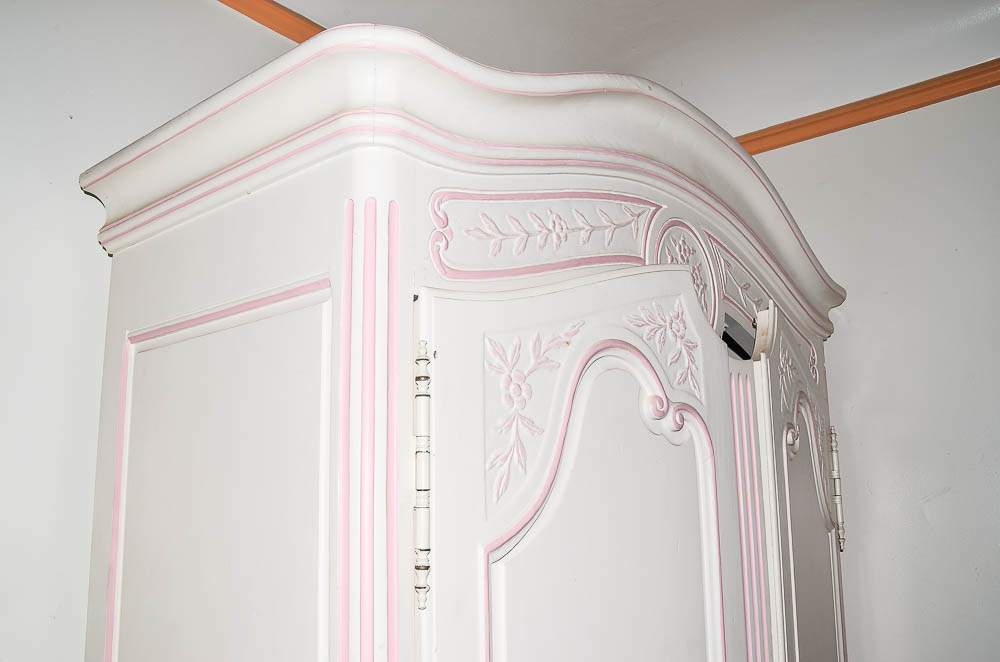 Painted Louis XV Style Provincial Armoire By Henredon