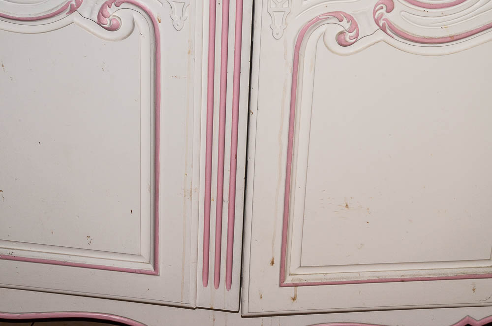 Painted Louis XV Style Provincial Armoire By Henredon