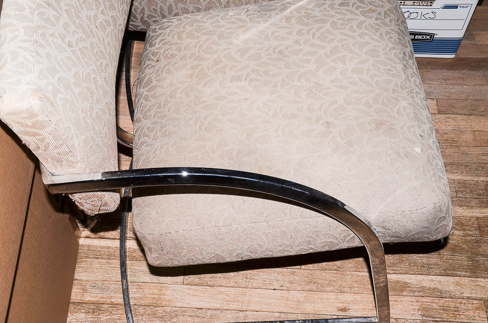 Four Modern Cantilever Armchairs