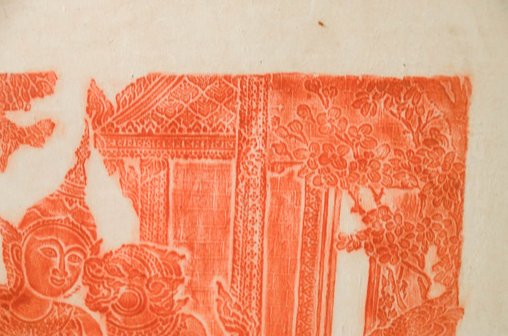 Thai Temple Rubbing "Human Makes Love to Busta Malee"