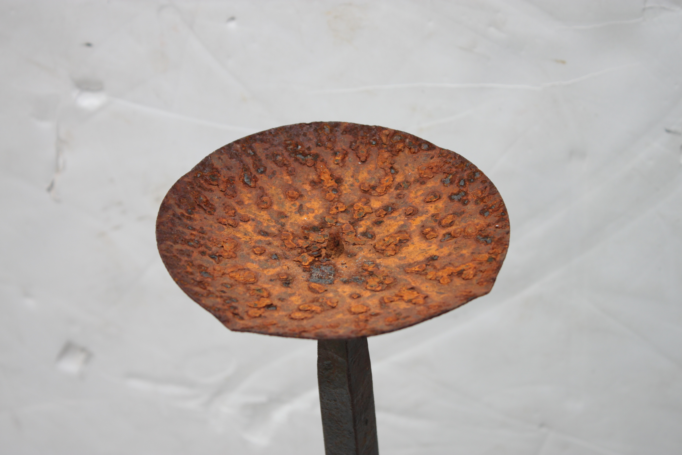 Pair of Iron Floor Candle Holders