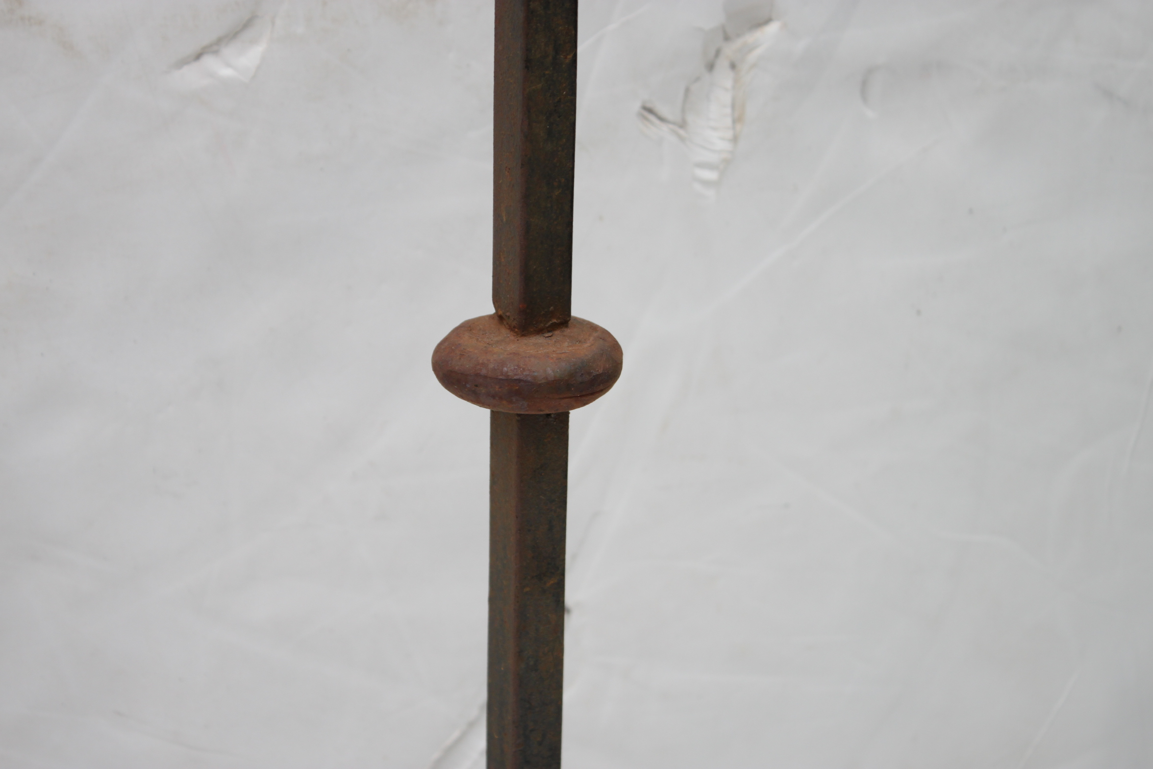 Pair of Iron Floor Candle Holders