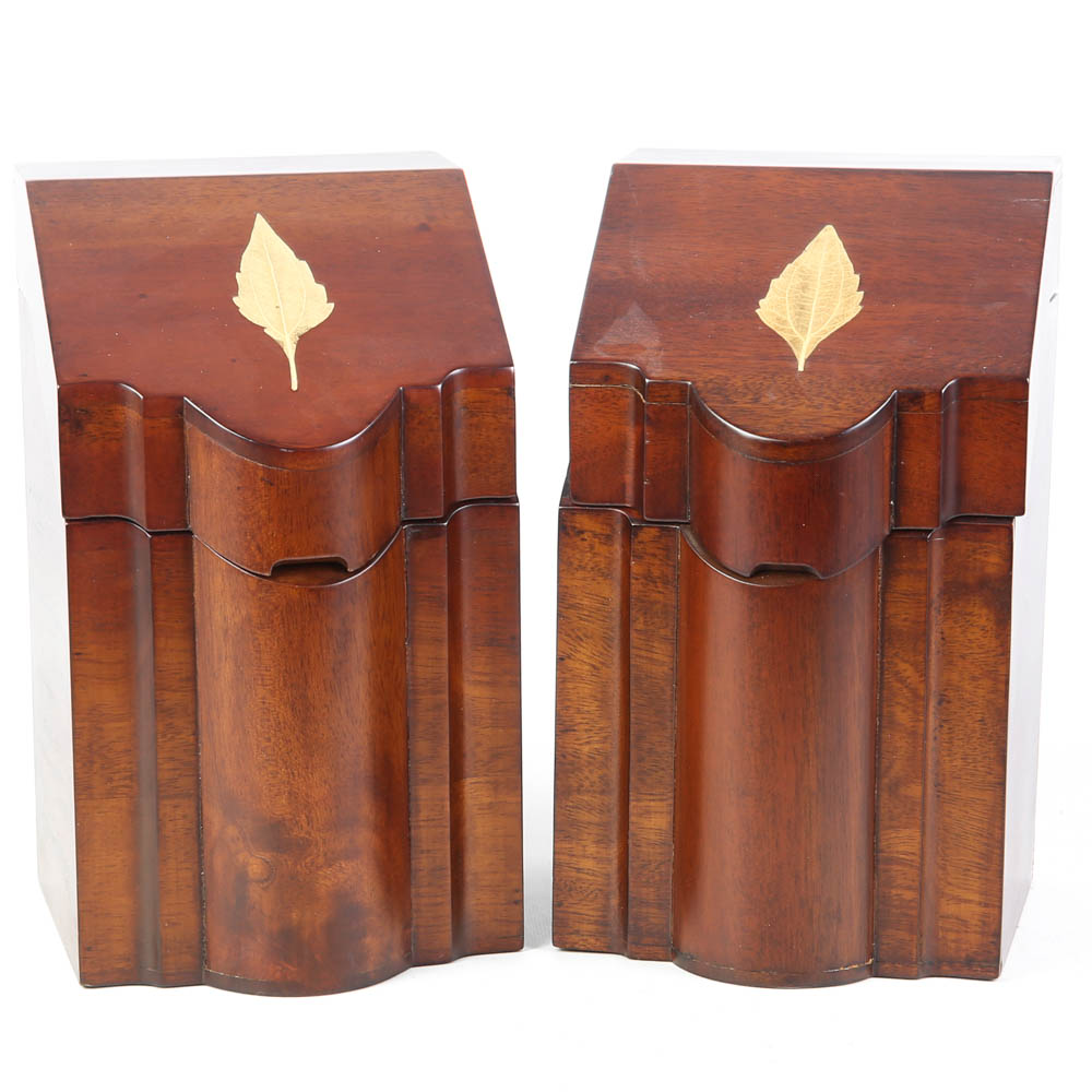 Pair of Georgian Style Knife Boxes by Selamat Designs