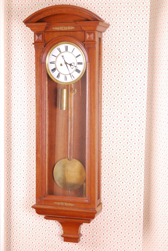 Vintage Oak Pendulum Wall Clock