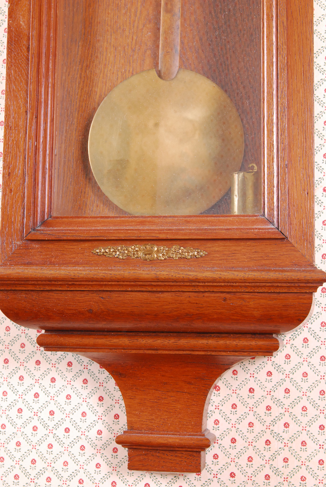 Vintage Oak Pendulum Wall Clock