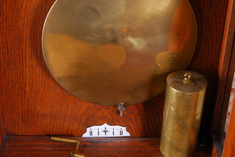 Vintage Oak Pendulum Wall Clock