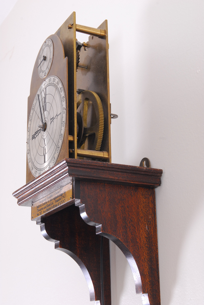 Vintage Limited Edition Reproduction of Benjamin Franklin's Clock of 1757