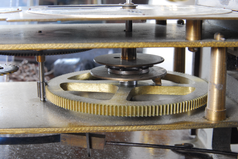 Vintage Limited Edition Reproduction of Benjamin Franklin's Clock of 1757