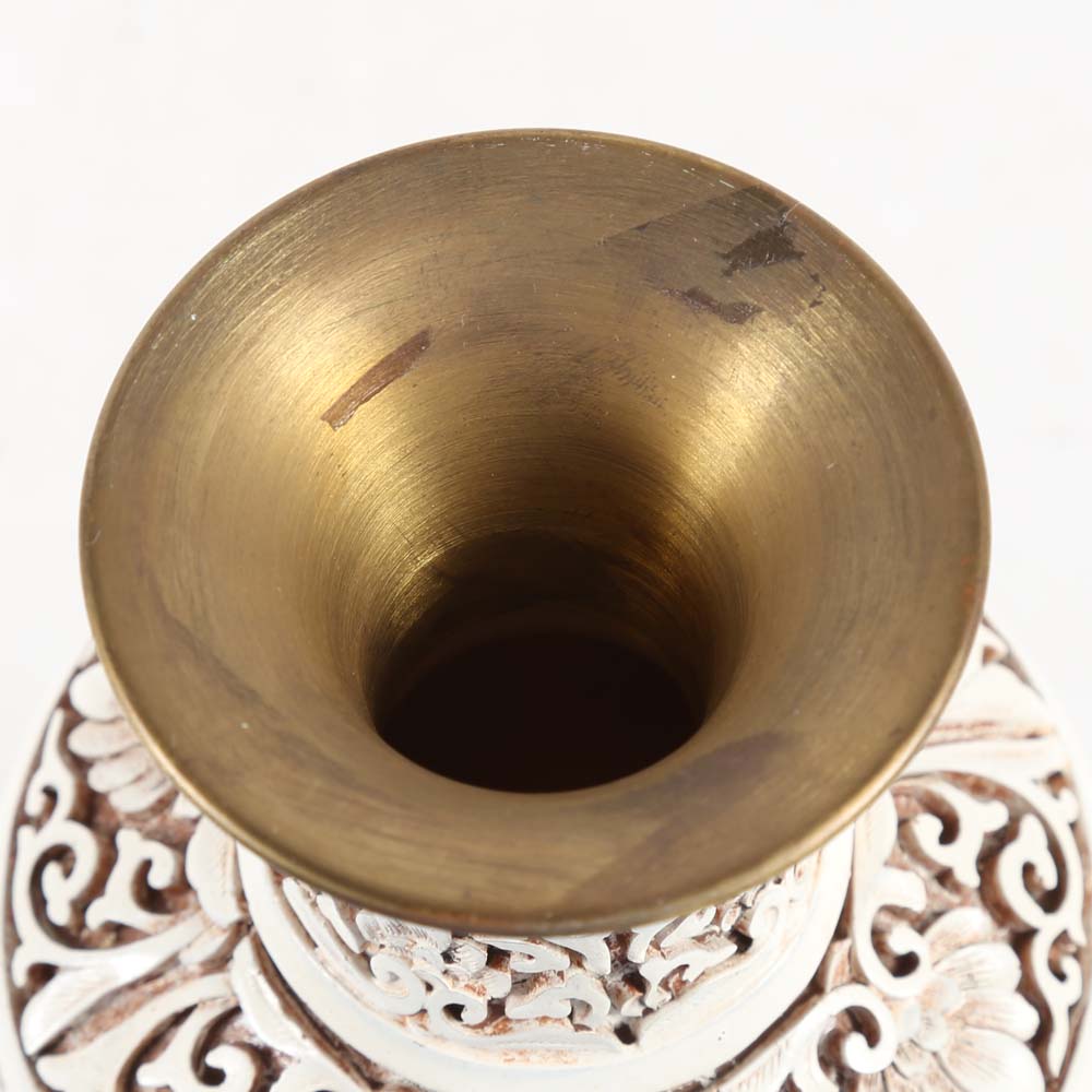 Arnart Imports "Ivory Dynasty" Vase and Plate