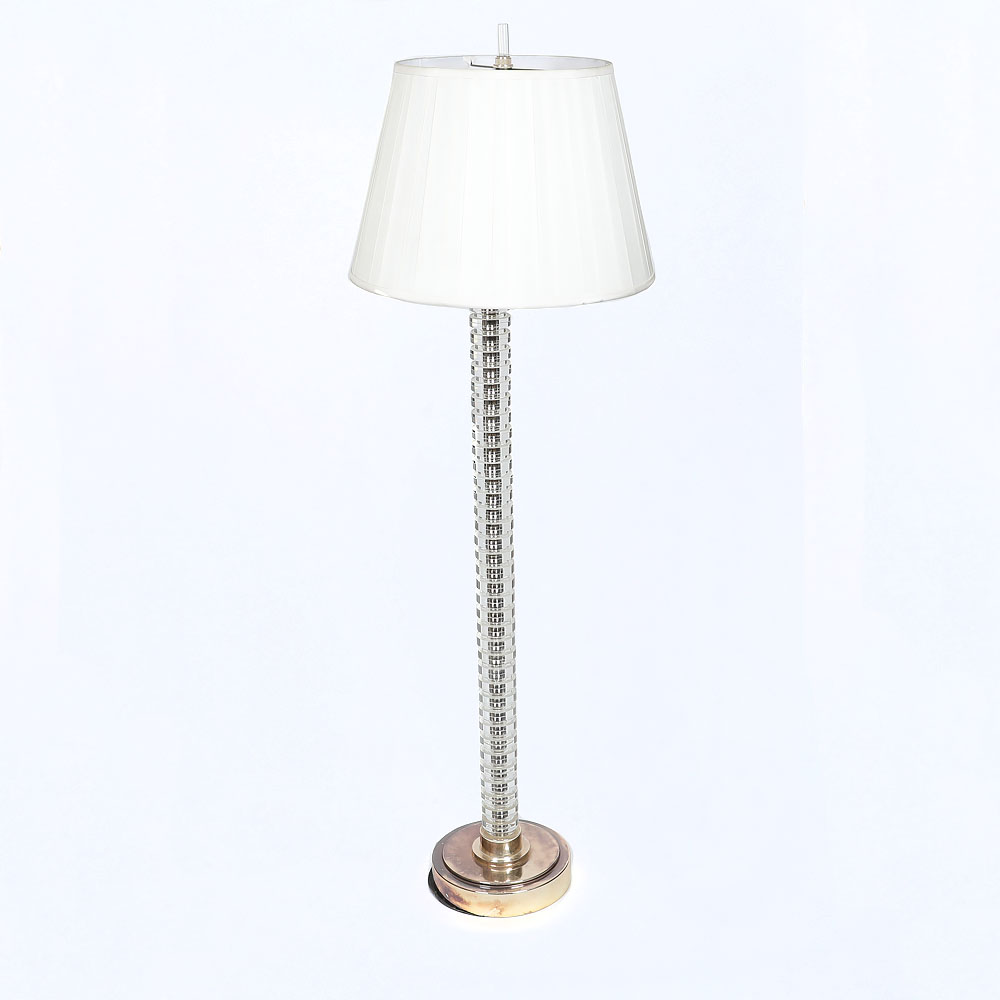 Spiral Glass  Floor Lamp