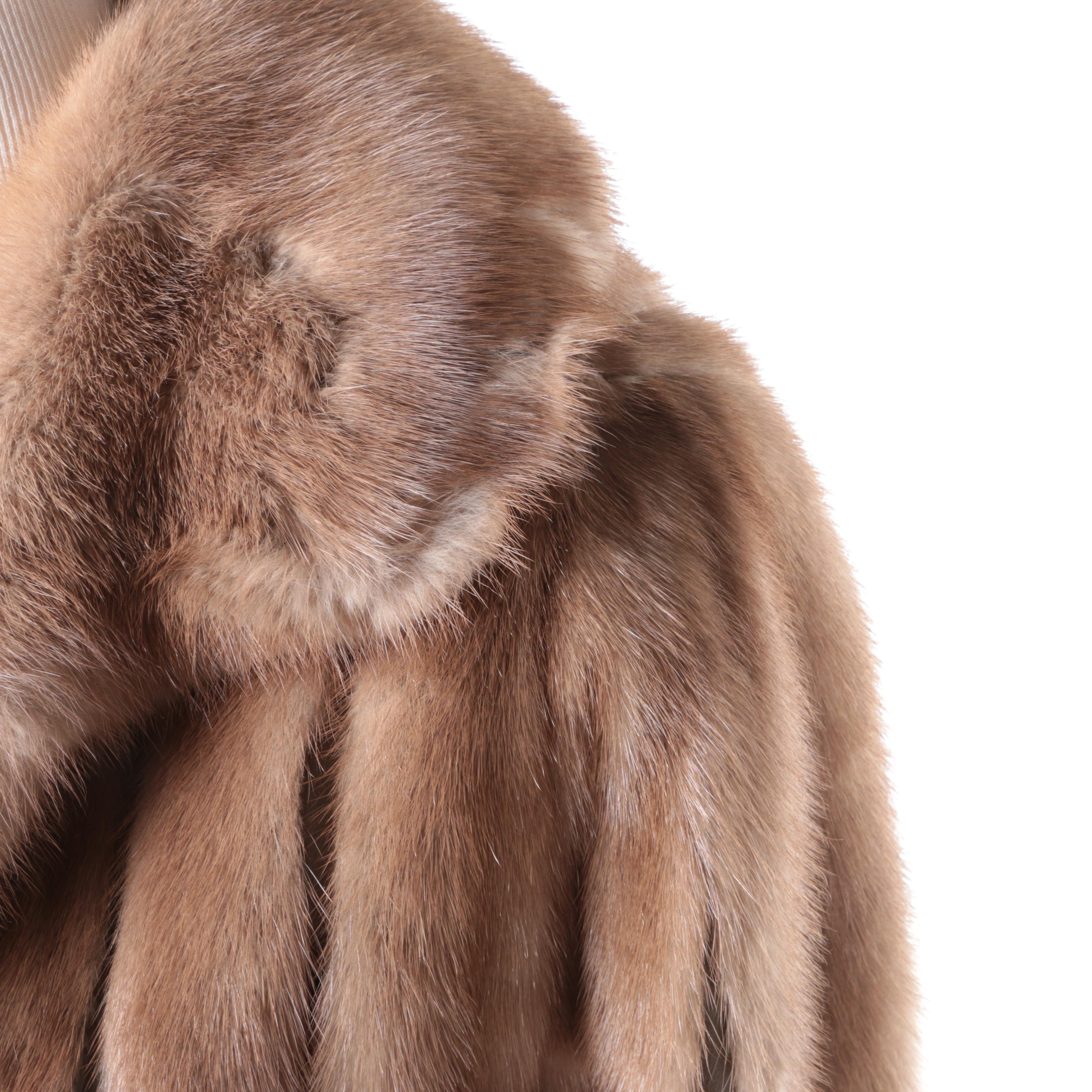 Women's Vintage Mink Fur and Leather Coat from Freeman's Furs