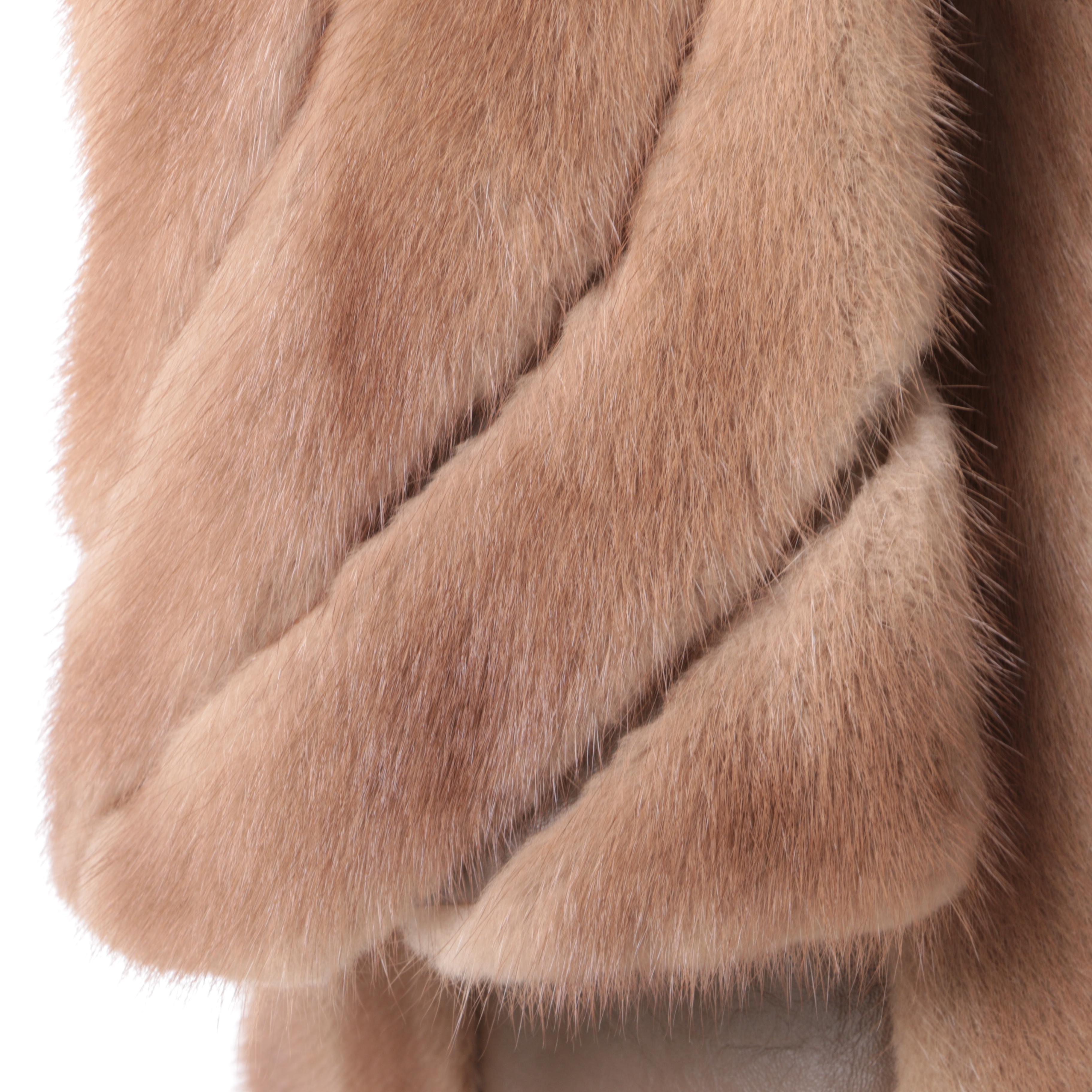 Women's Vintage Mink Fur and Leather Coat from Freeman's Furs