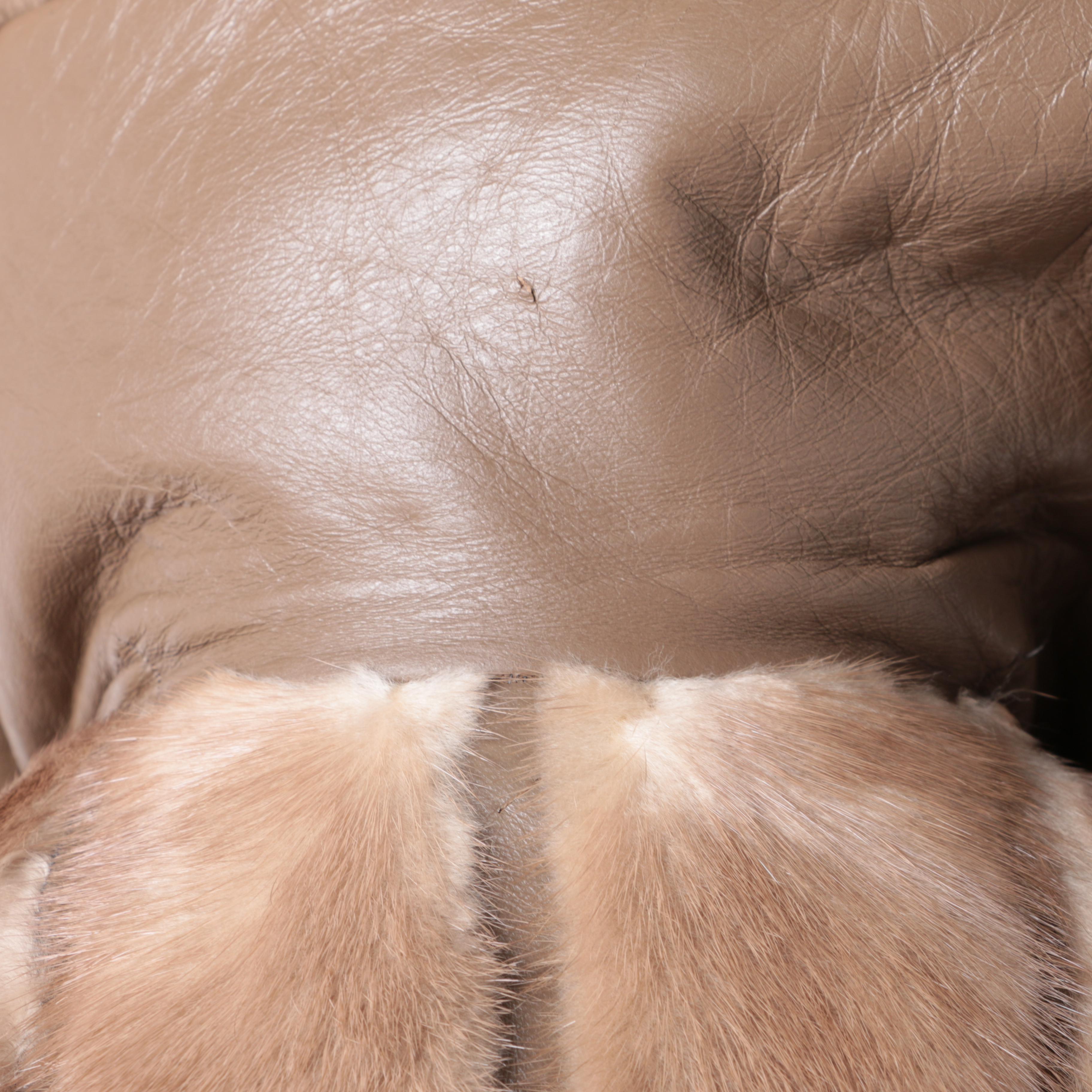 Women's Vintage Mink Fur and Leather Coat from Freeman's Furs