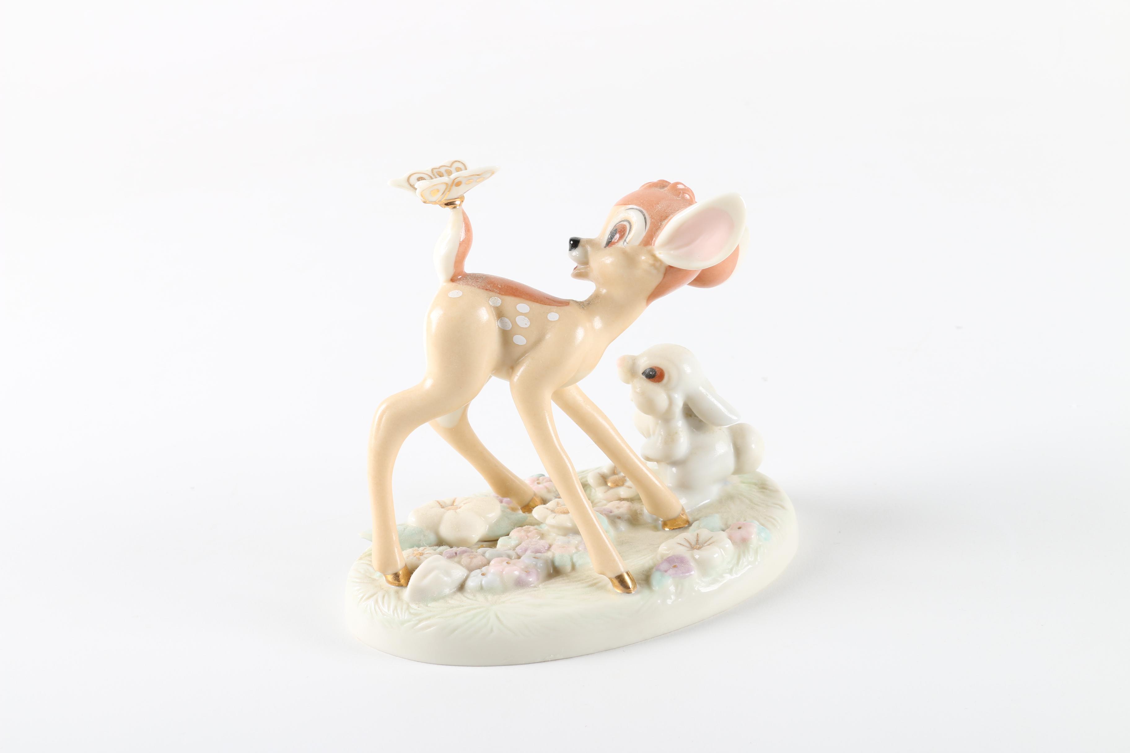 Lenox Porcelain Disney Figurine "A Surprise for Bambi"