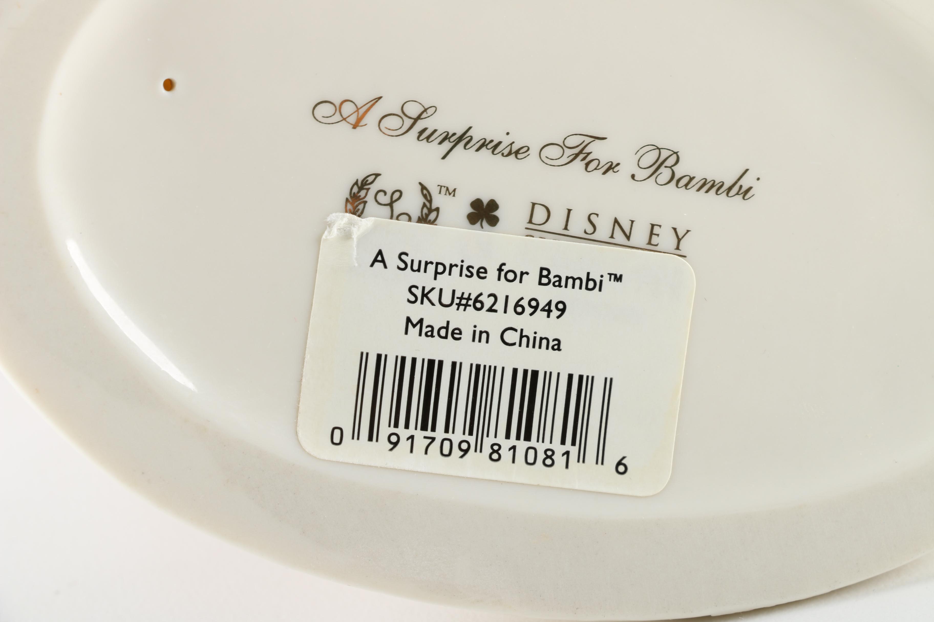Lenox Porcelain Disney Figurine "A Surprise for Bambi"