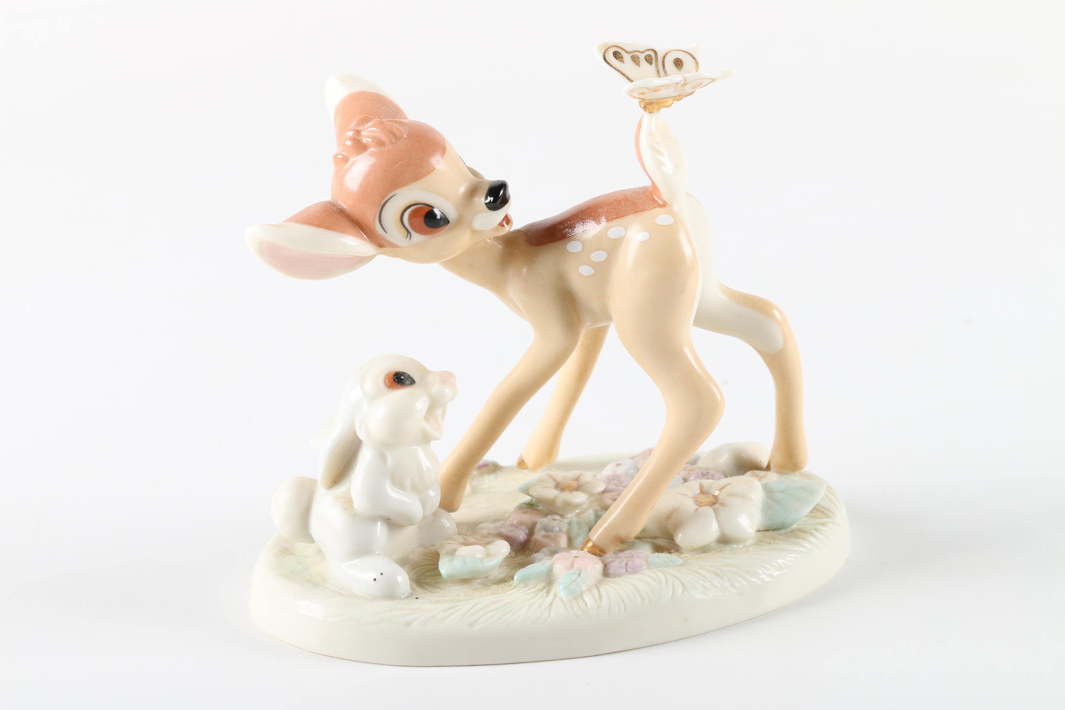 Lenox Porcelain Disney Figurine "A Surprise for Bambi"