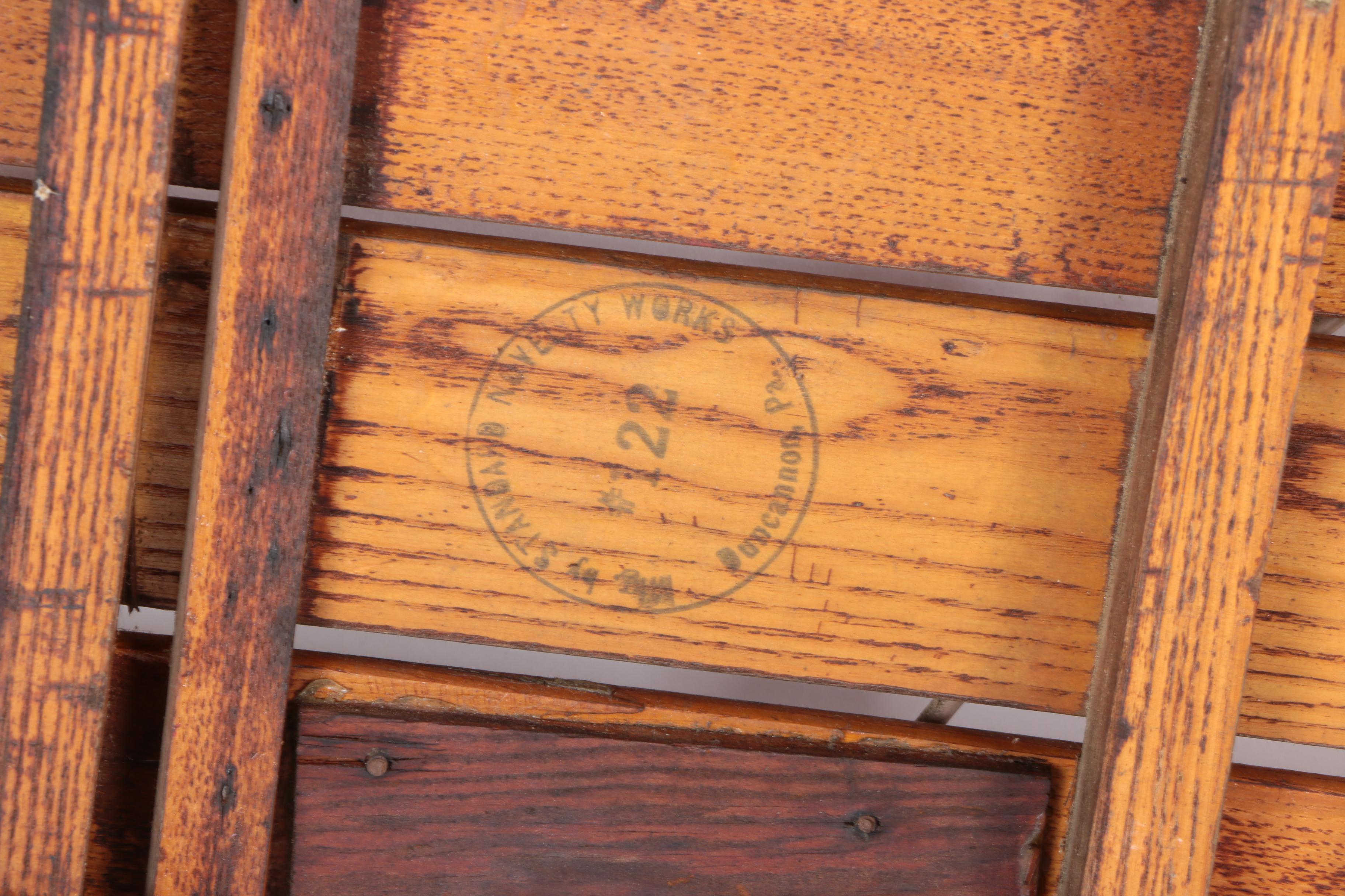 Three Vintage Wood and Metal Sleds