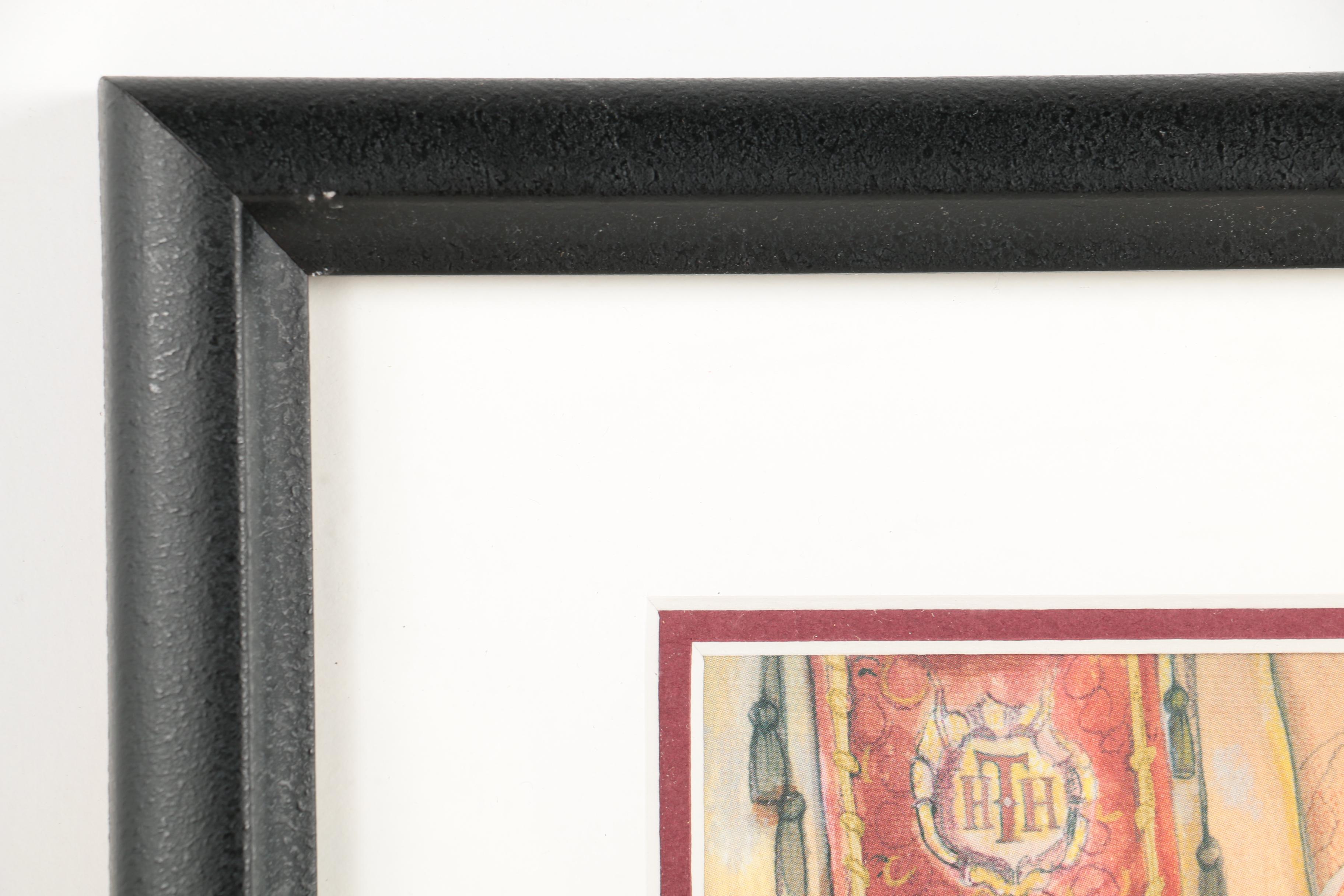 Disney Sericel Print with Pin and Autograph Card "Checking In?"