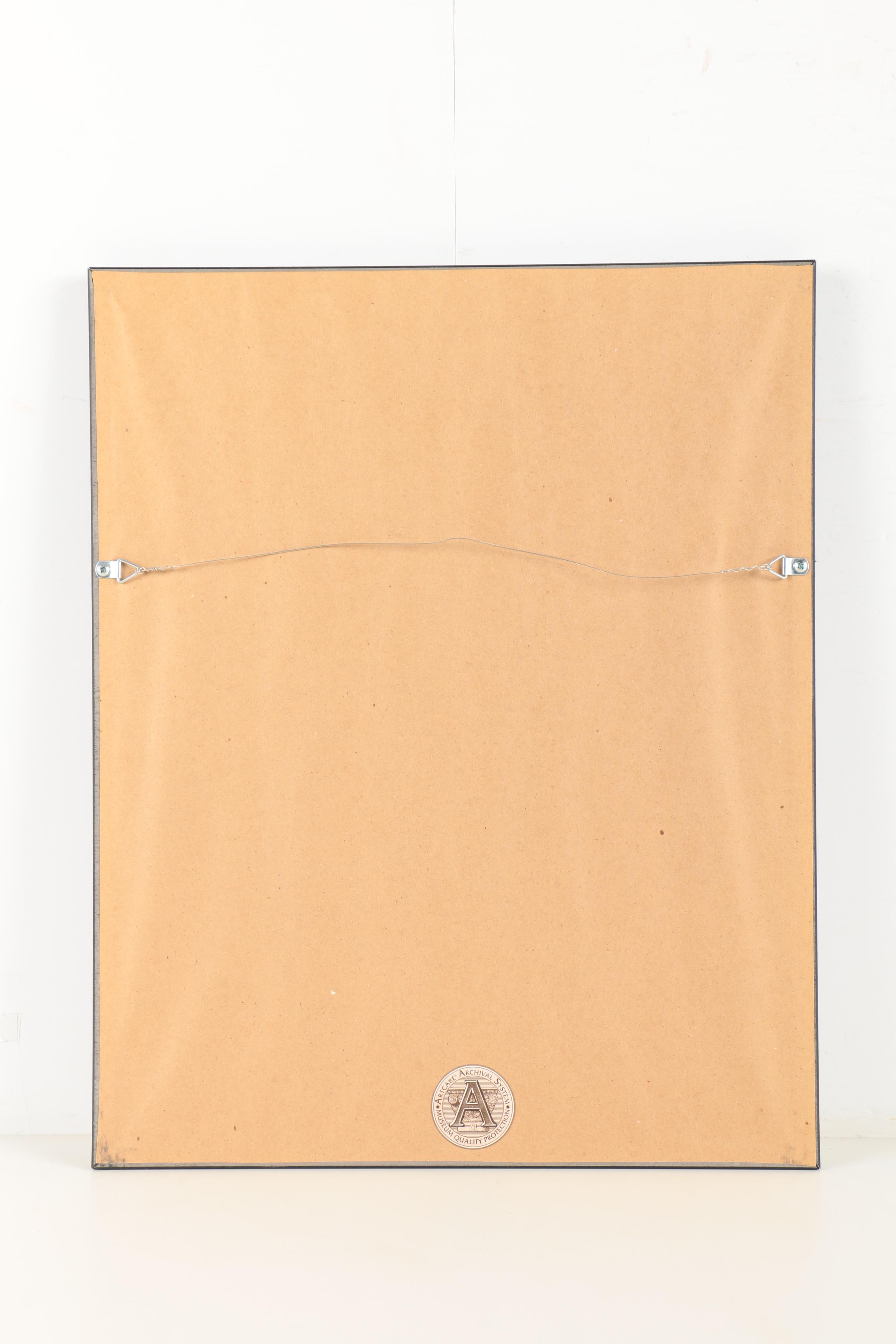 Disney Sericel Print with Pin and Autograph Card "Checking In?"