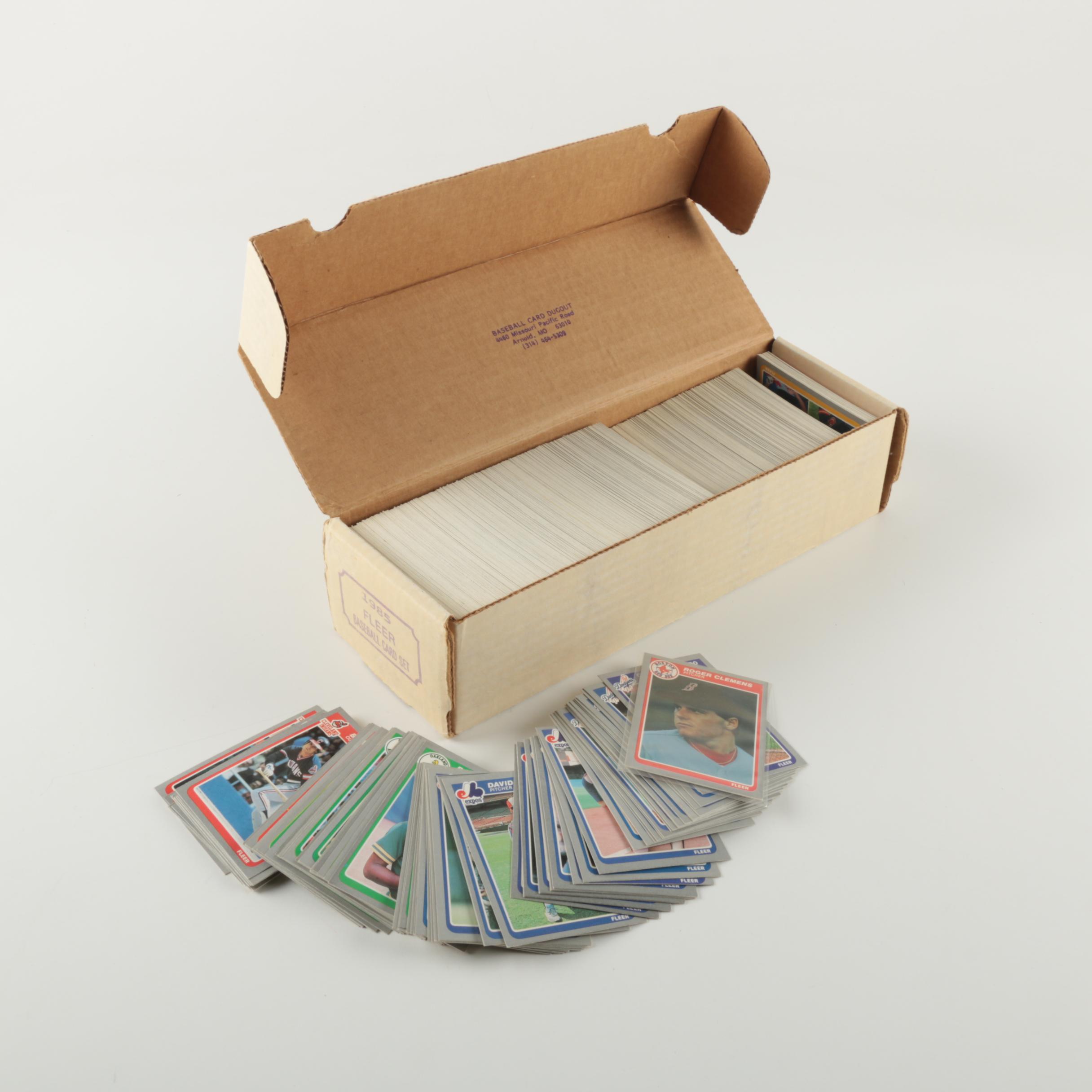 Collection of 1985 Fleer Baseball Cards