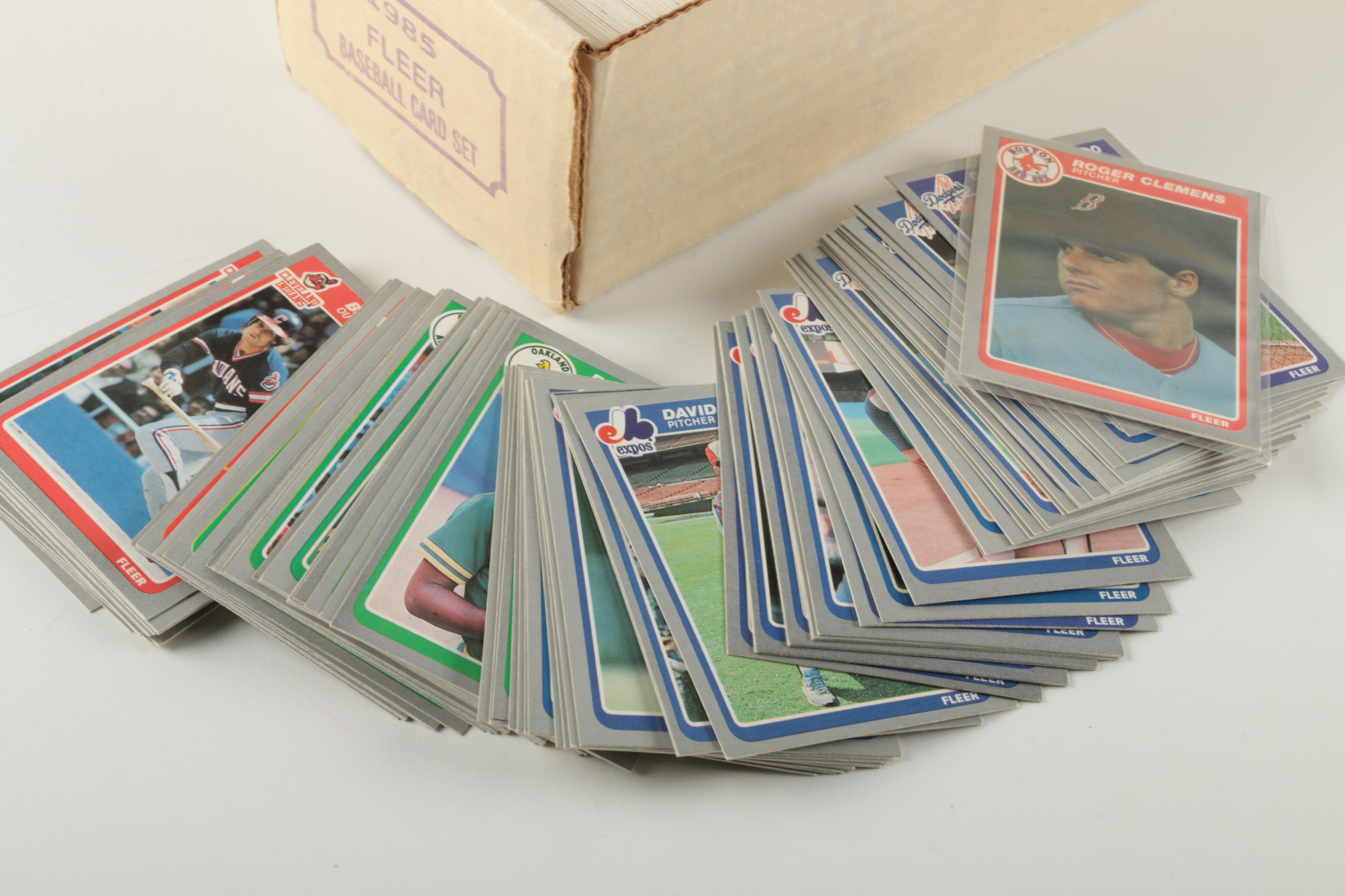 Collection of 1985 Fleer Baseball Cards