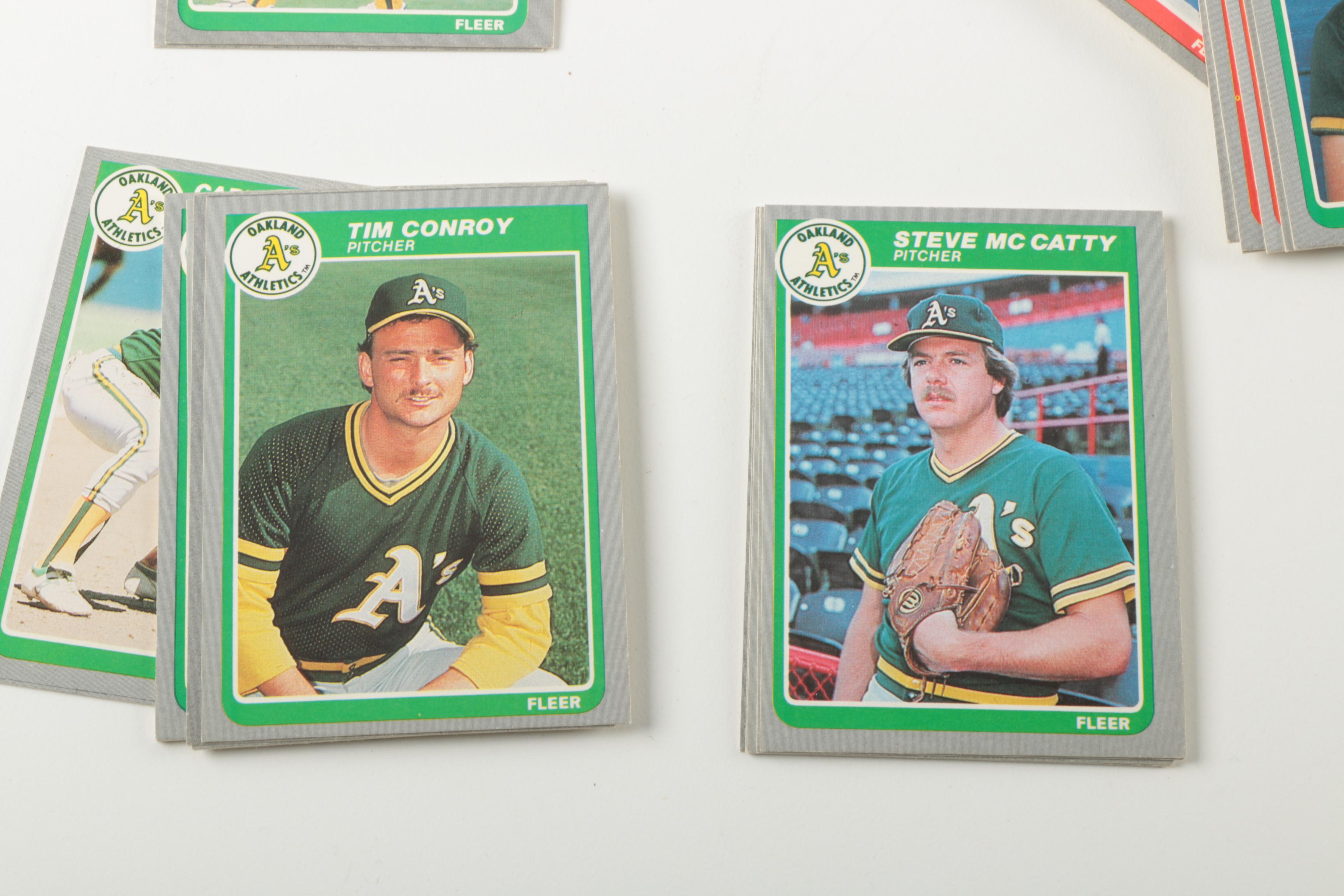 Collection of 1985 Fleer Baseball Cards