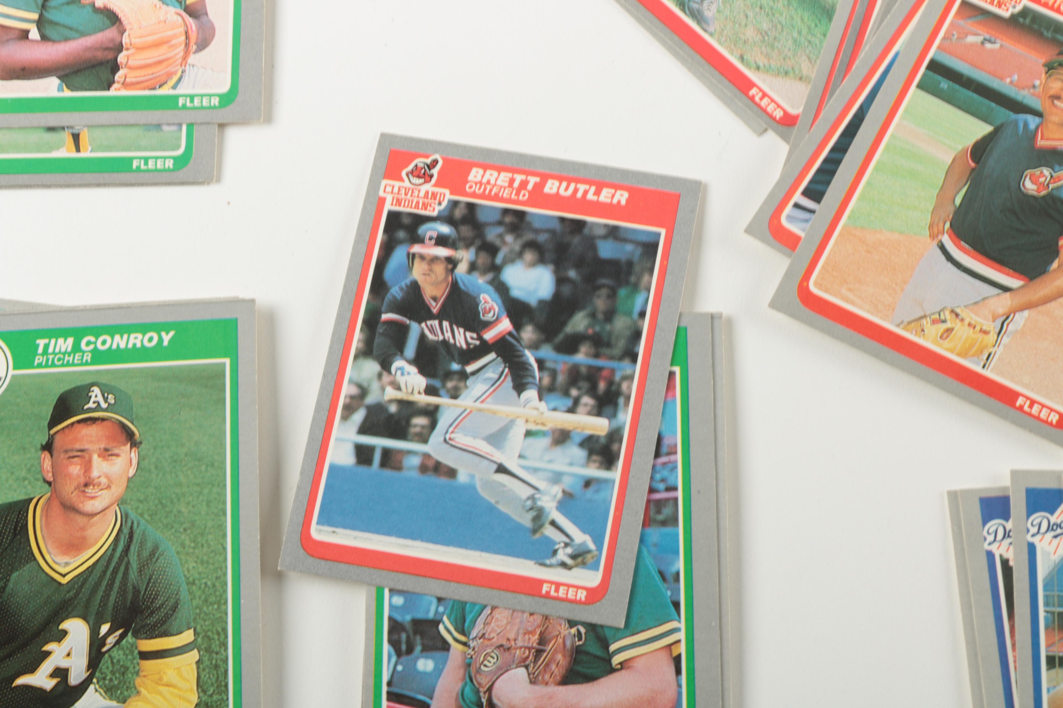 Collection of 1985 Fleer Baseball Cards