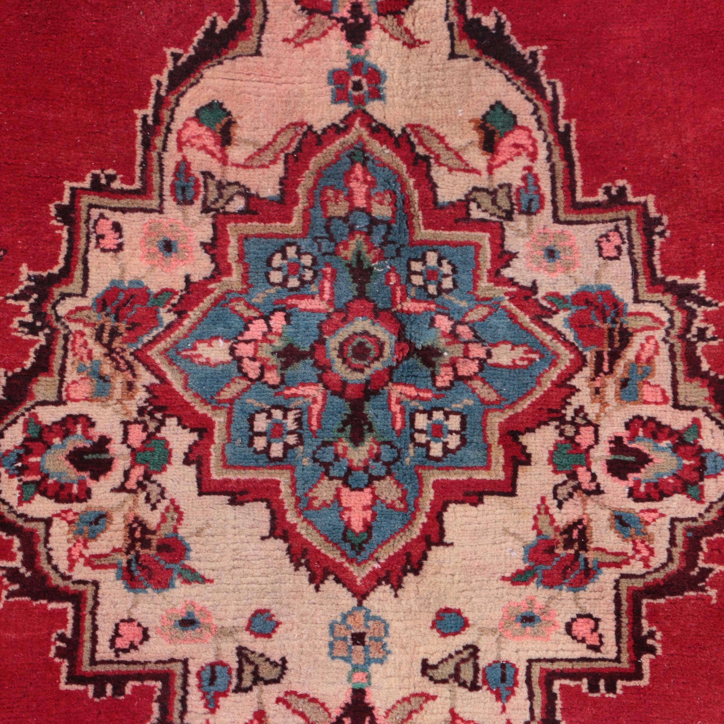 Hand-Knotted Persian Wool Area Rug