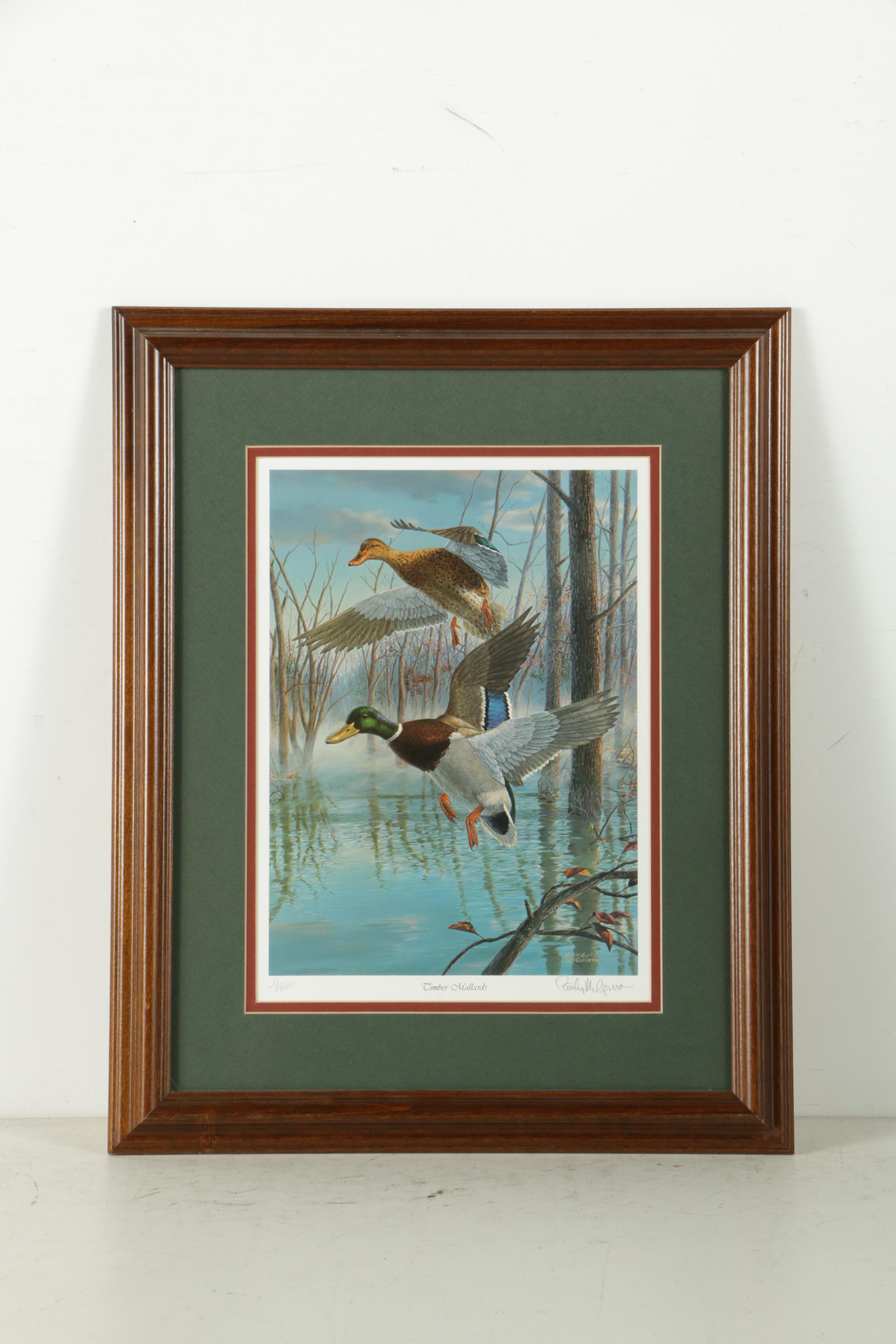 Randy McGovern Limited Edition Reproduction Prints of Mallard Ducks