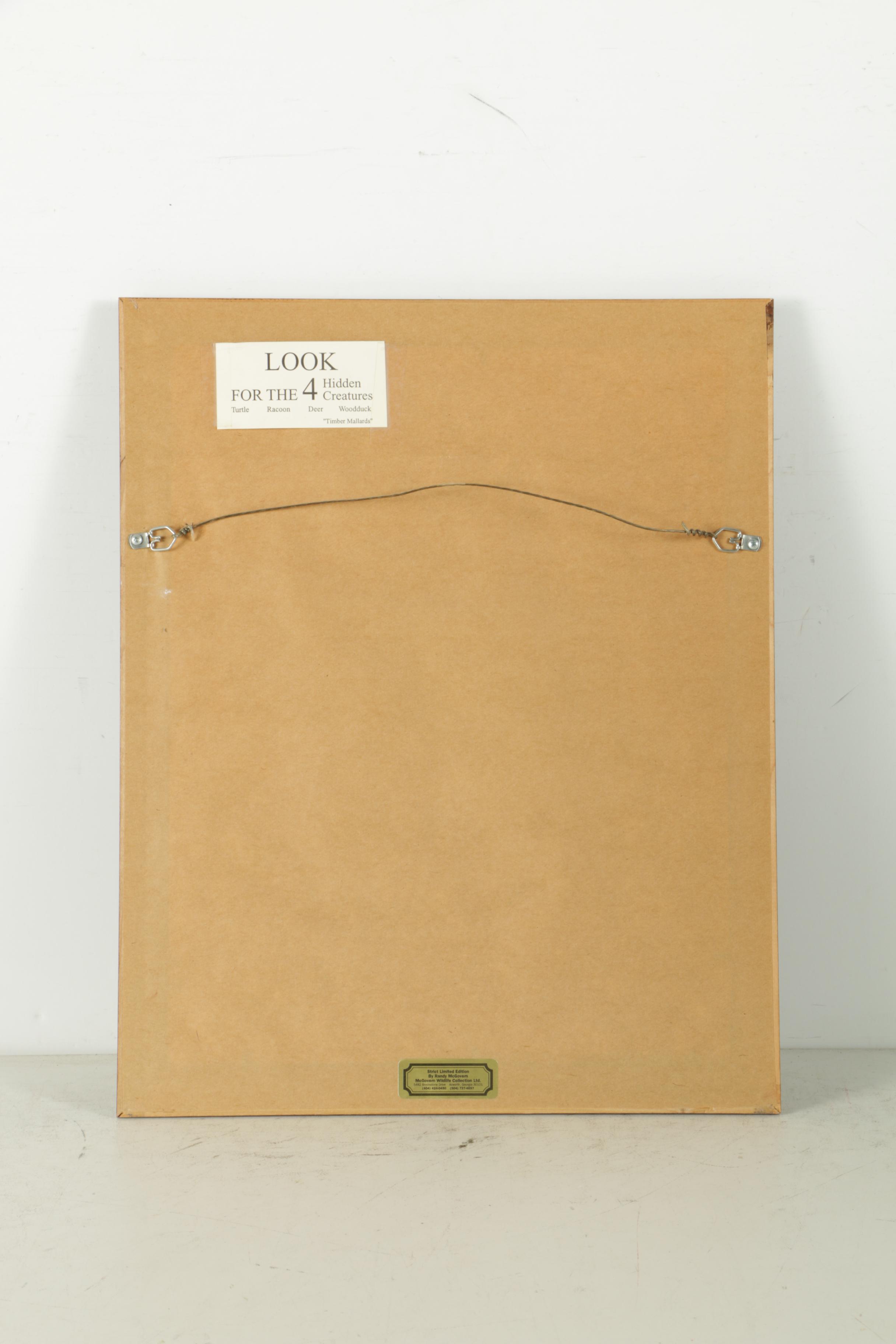 Randy McGovern Limited Edition Reproduction Prints of Mallard Ducks