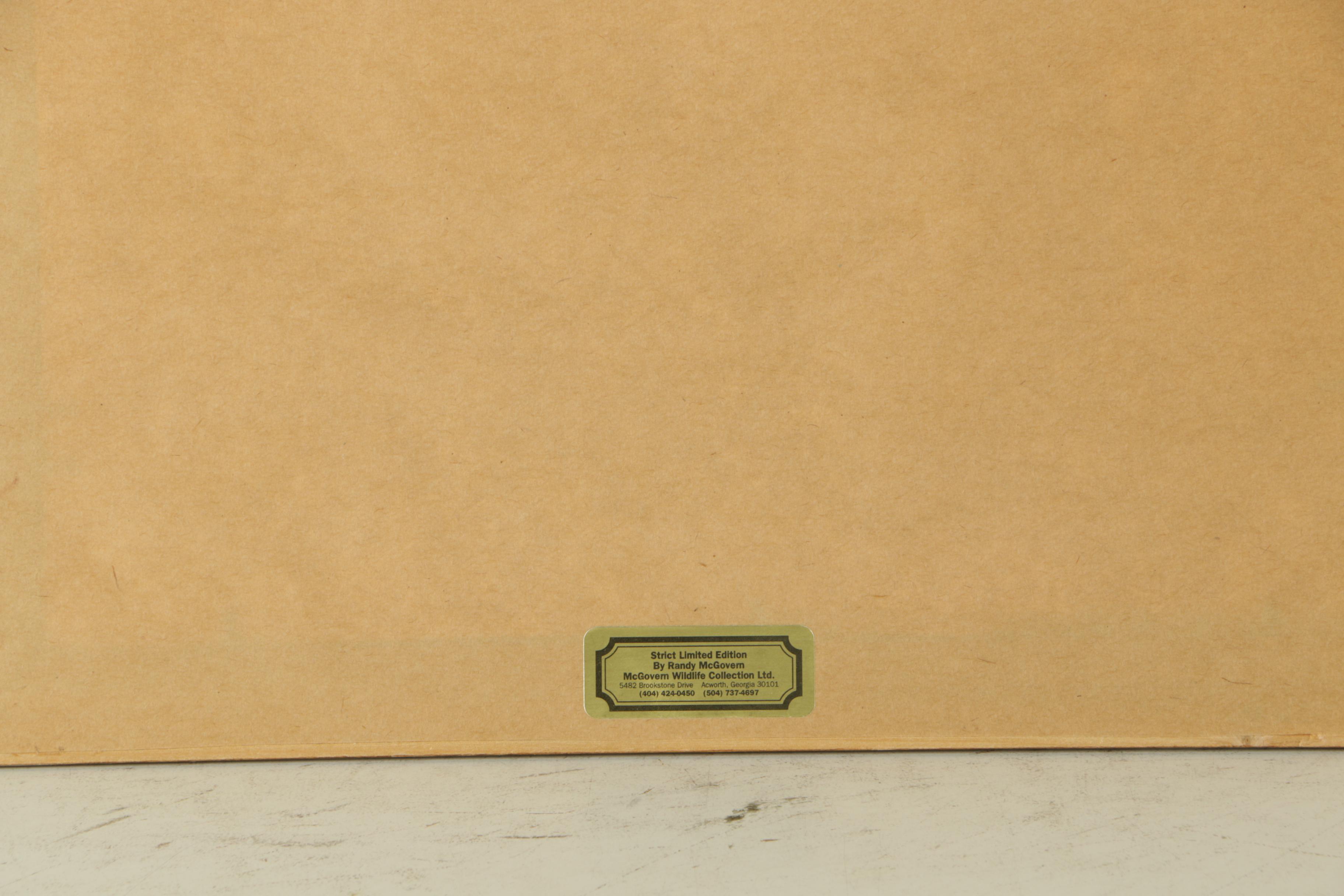 Randy McGovern Limited Edition Reproduction Prints of Mallard Ducks