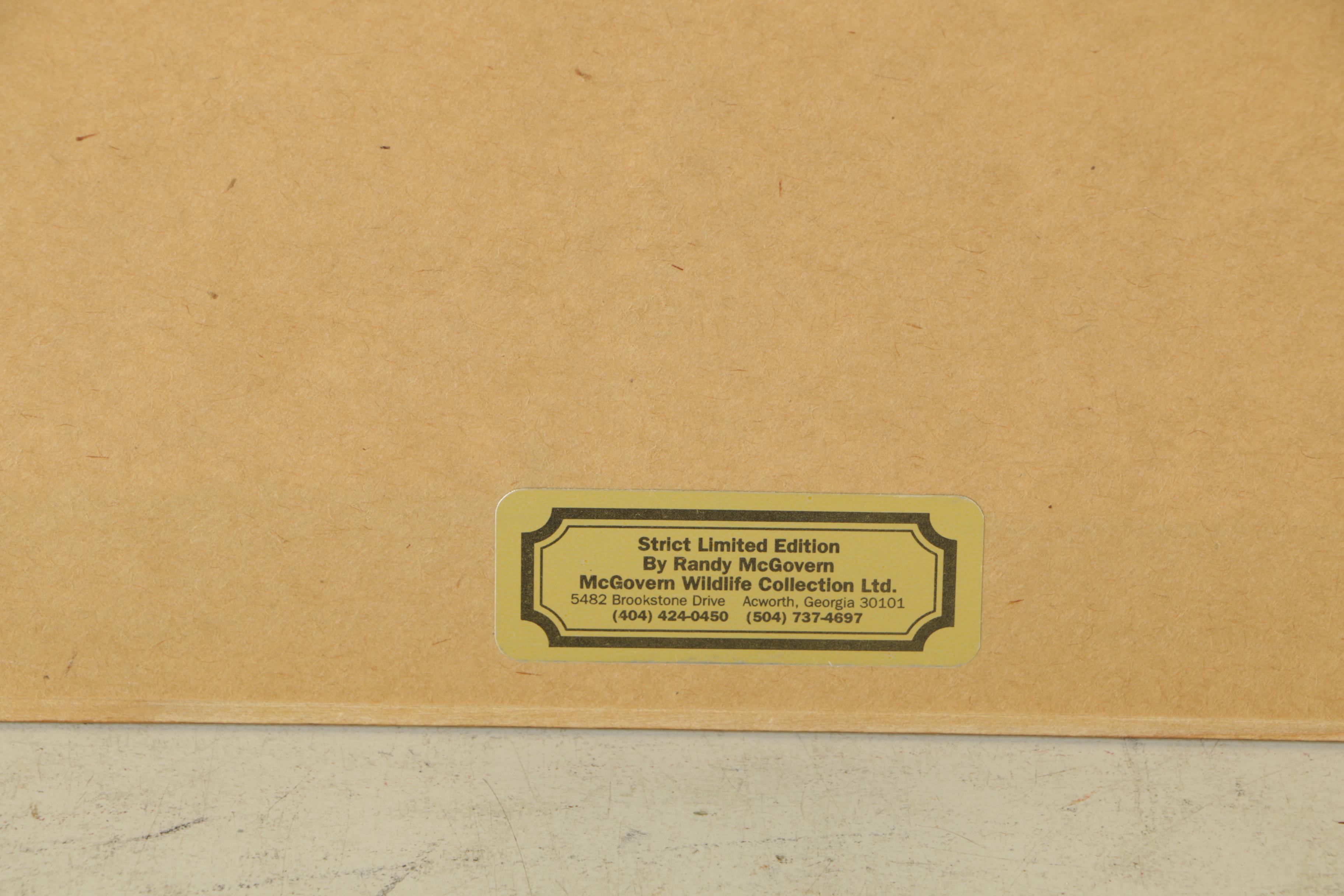 Randy McGovern Limited Edition Reproduction Prints of Mallard Ducks