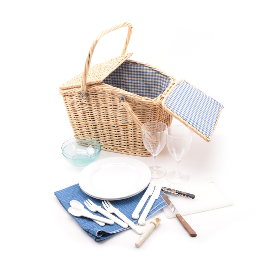 Picnic Basket and Accessories