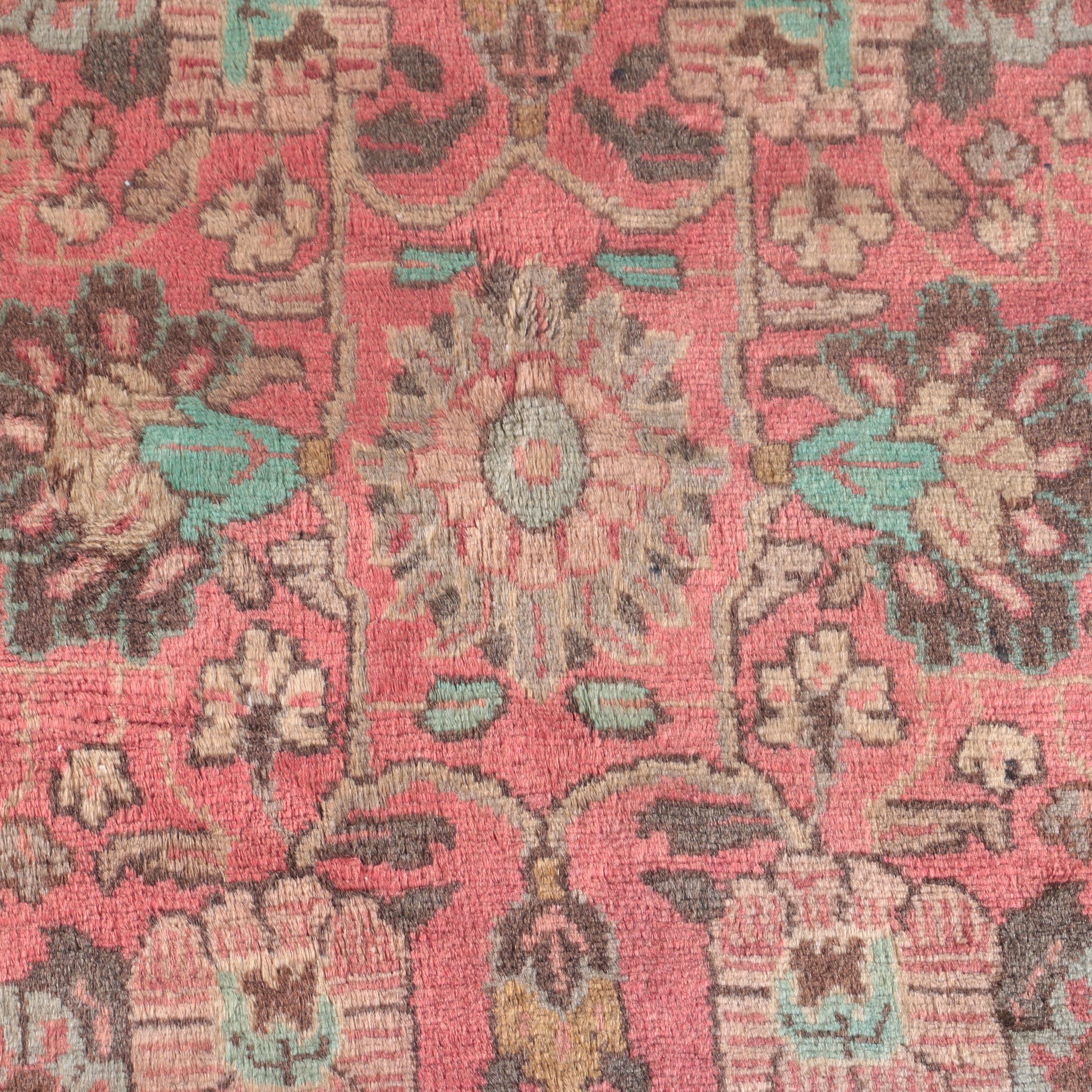 Hand-Knotted Perisan Mehriban Carpet Runner
