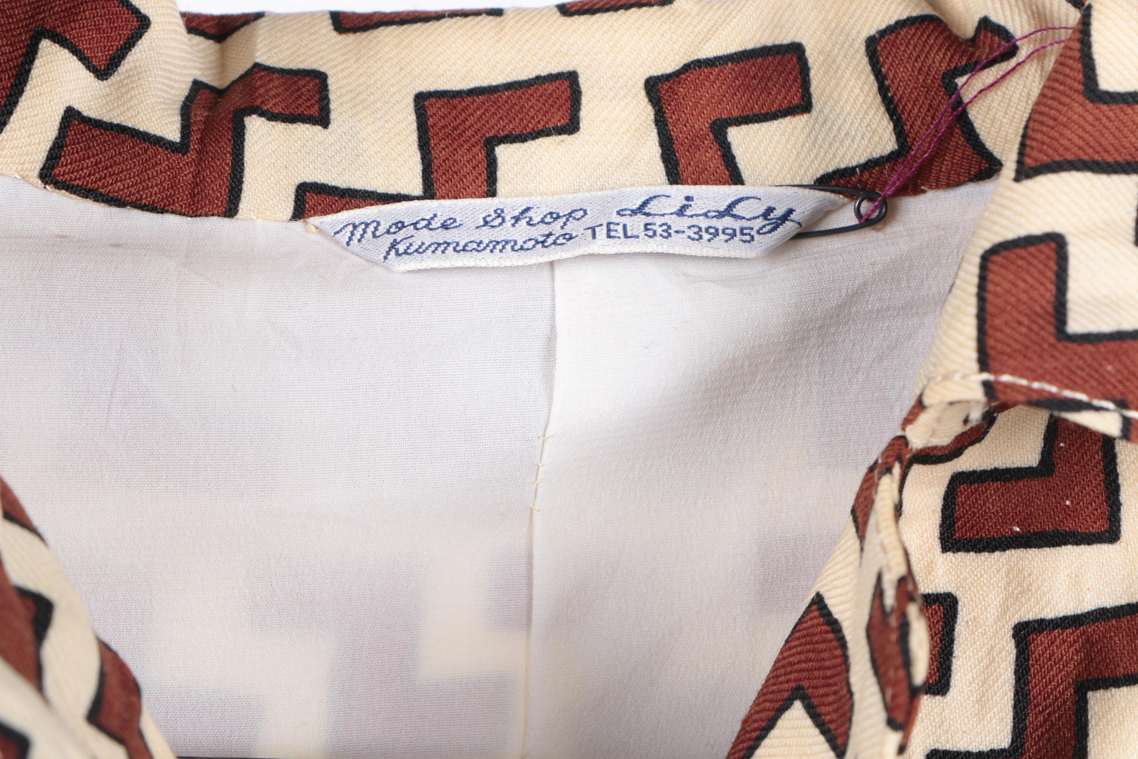 Printed Dresses Including Circa 1970s Lily Mode Shop Kumamoto