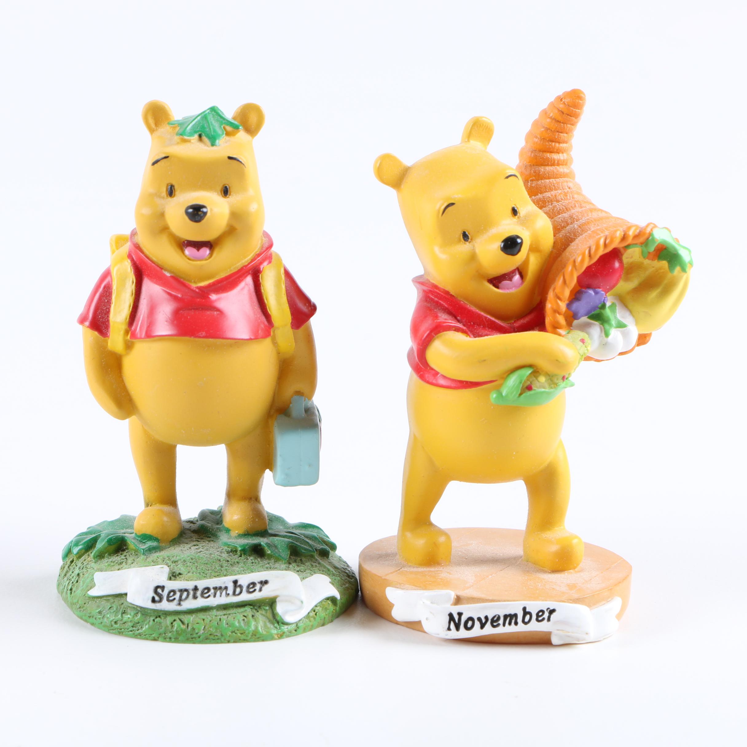 Collection of Winnie the Pooh Figurines