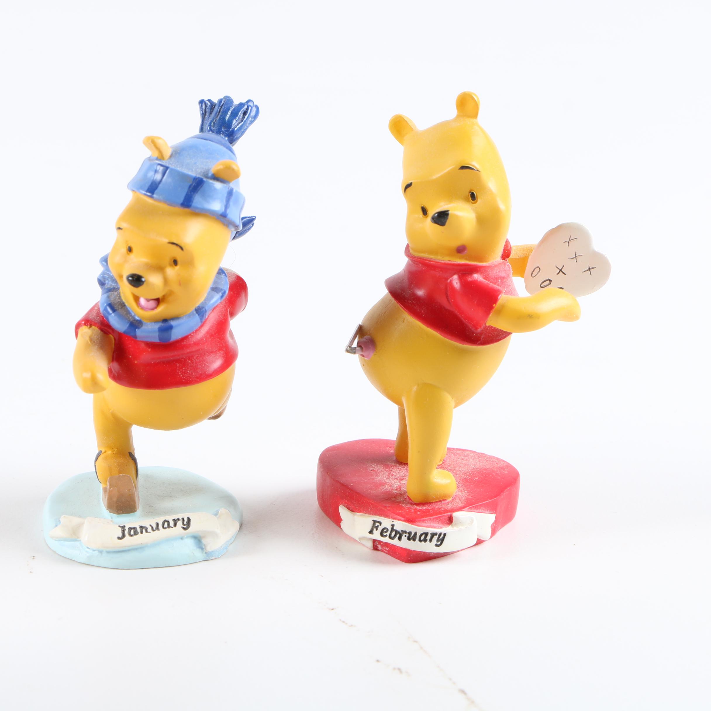 Collection of Winnie the Pooh Figurines