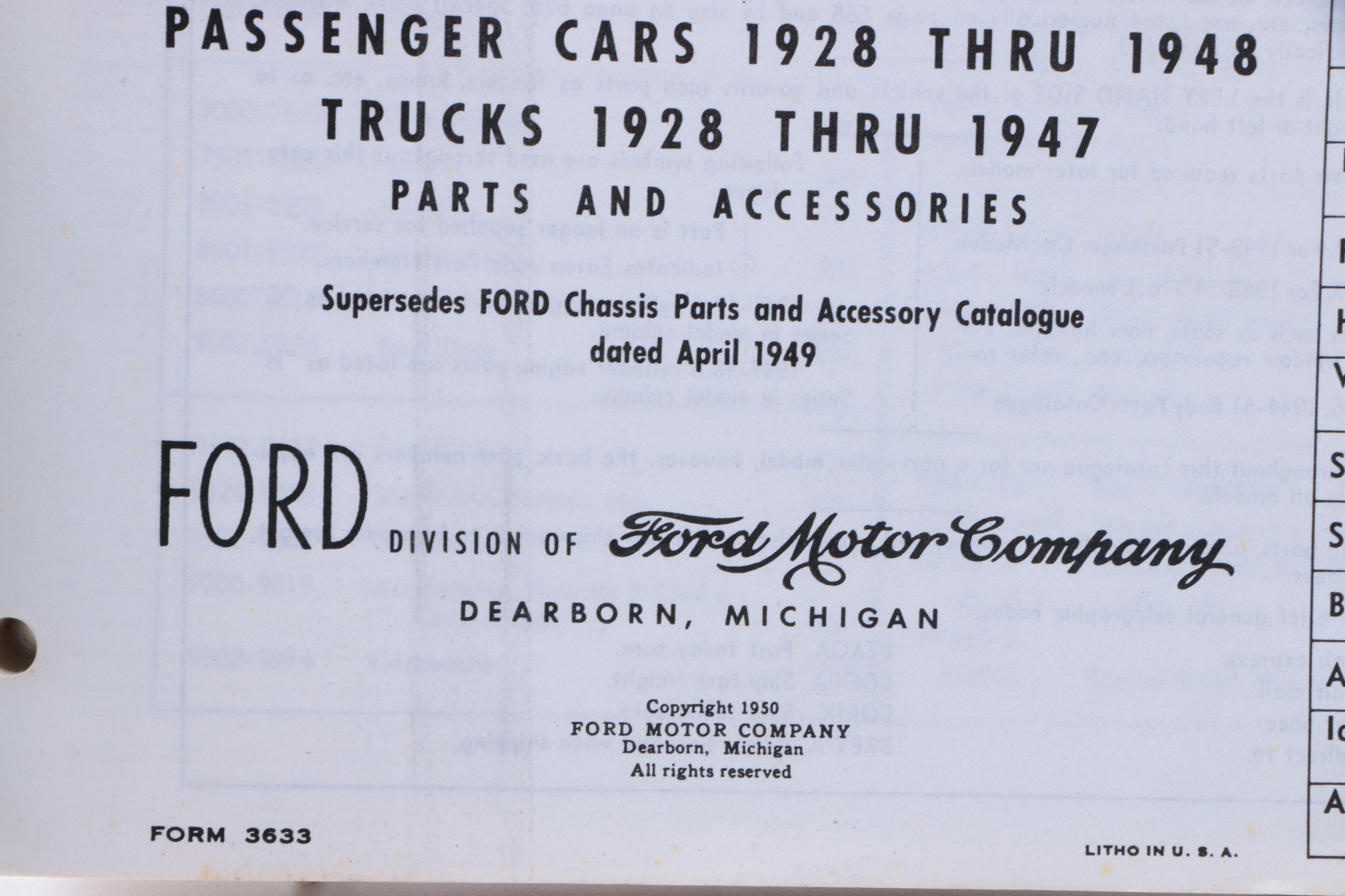 Vintage Automobile Catalogs and Manuals