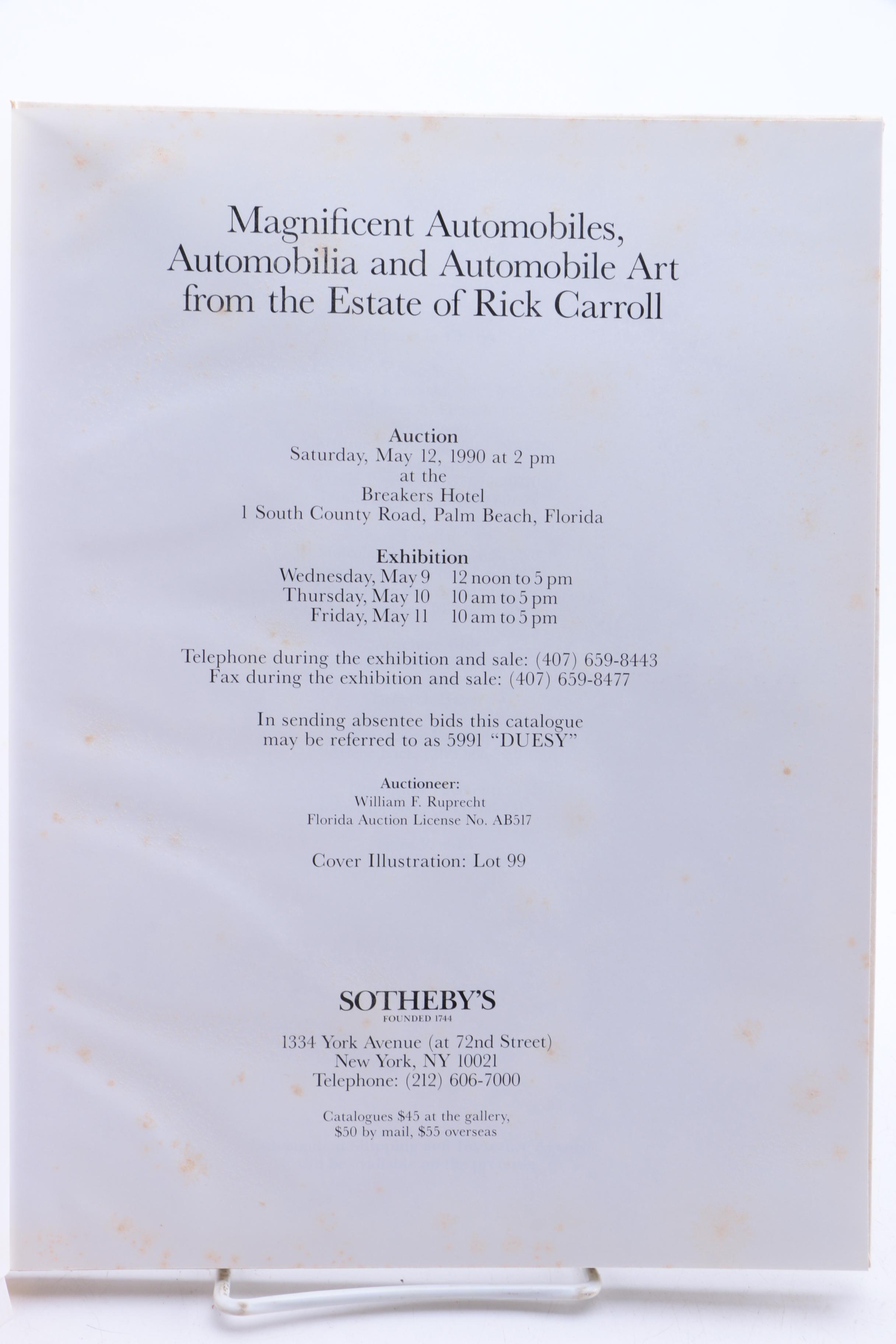 Vintage Automobile Catalogs and Manuals