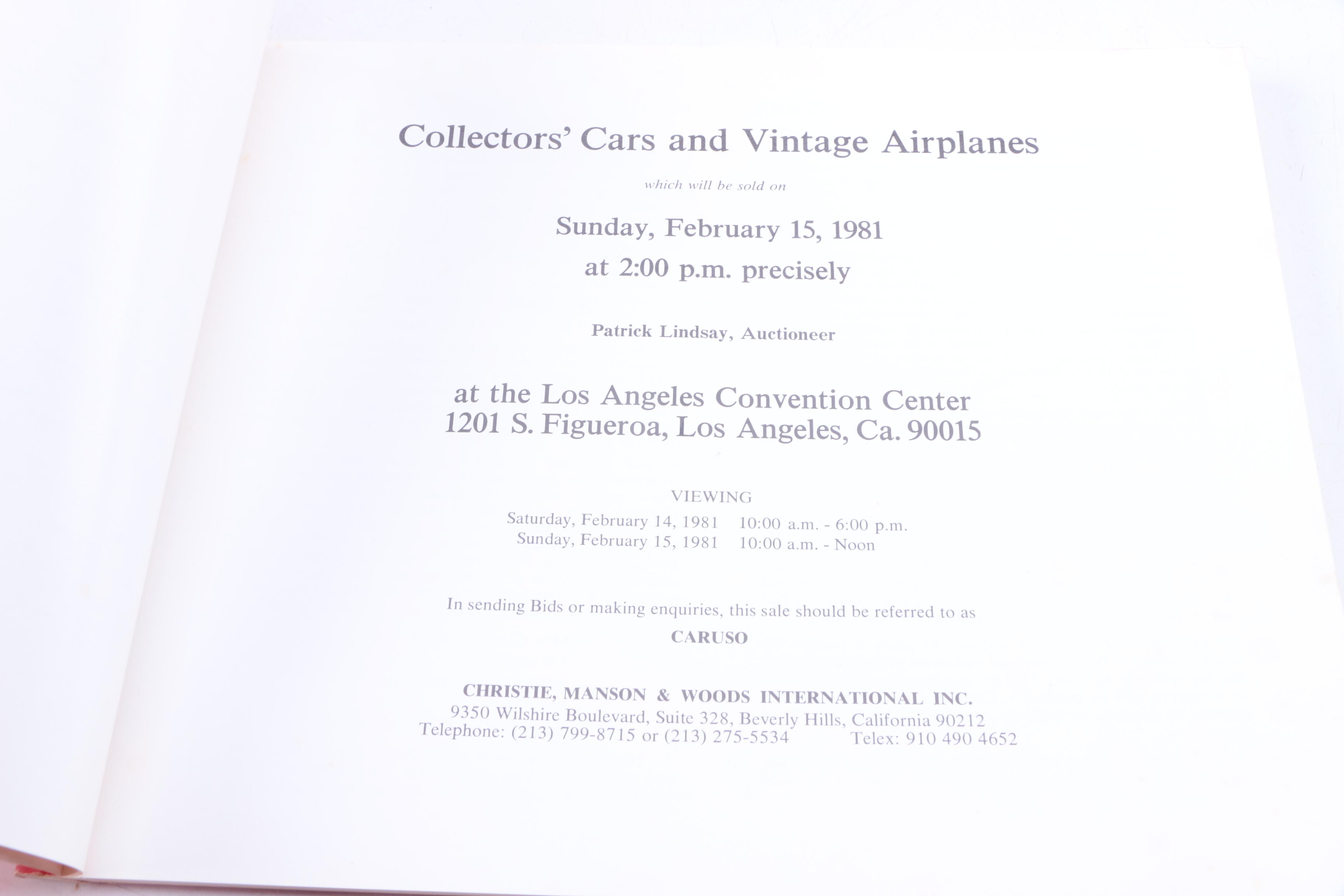 Vintage Automobile Catalogs and Manuals