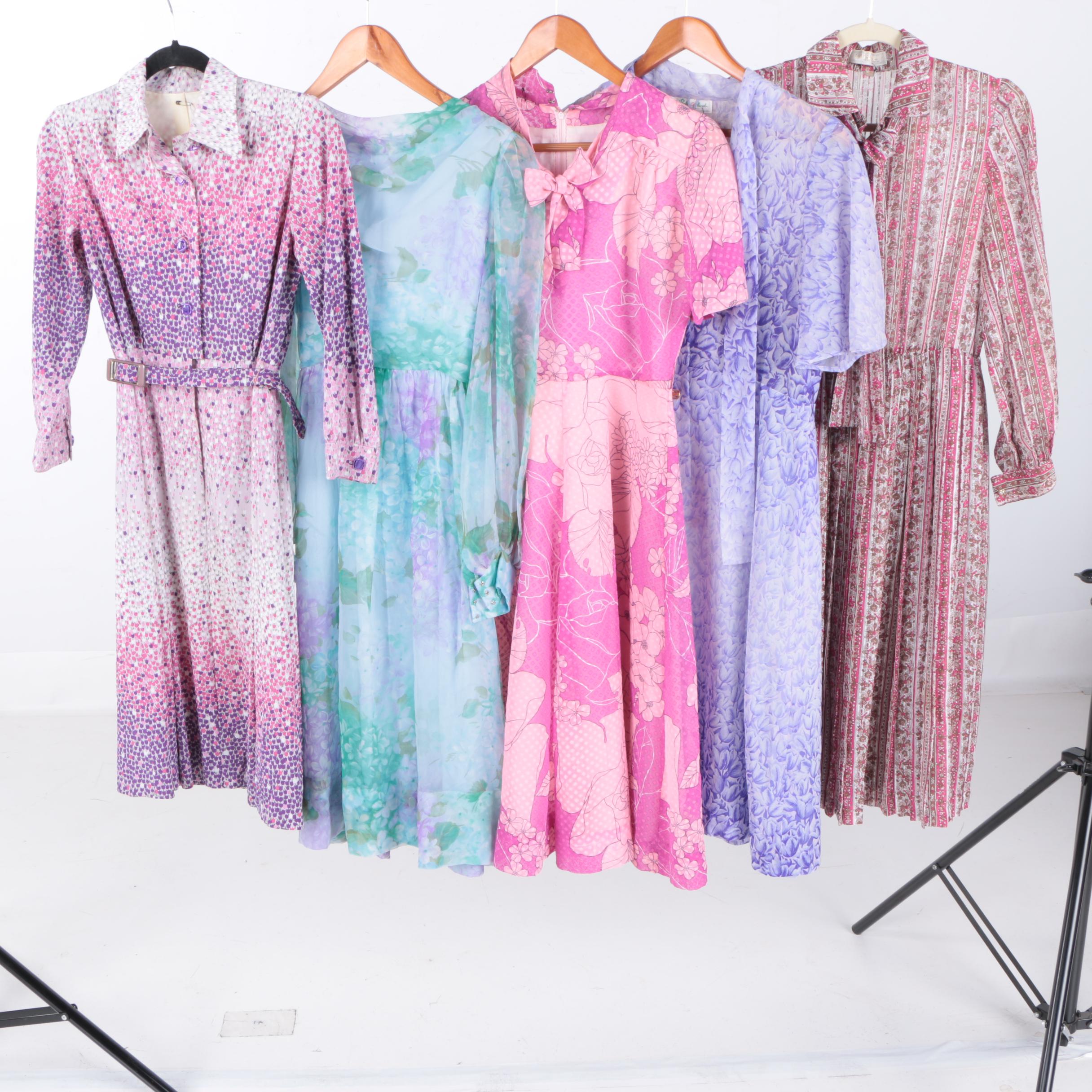 Women's Vintage 1970s Floral Dresses